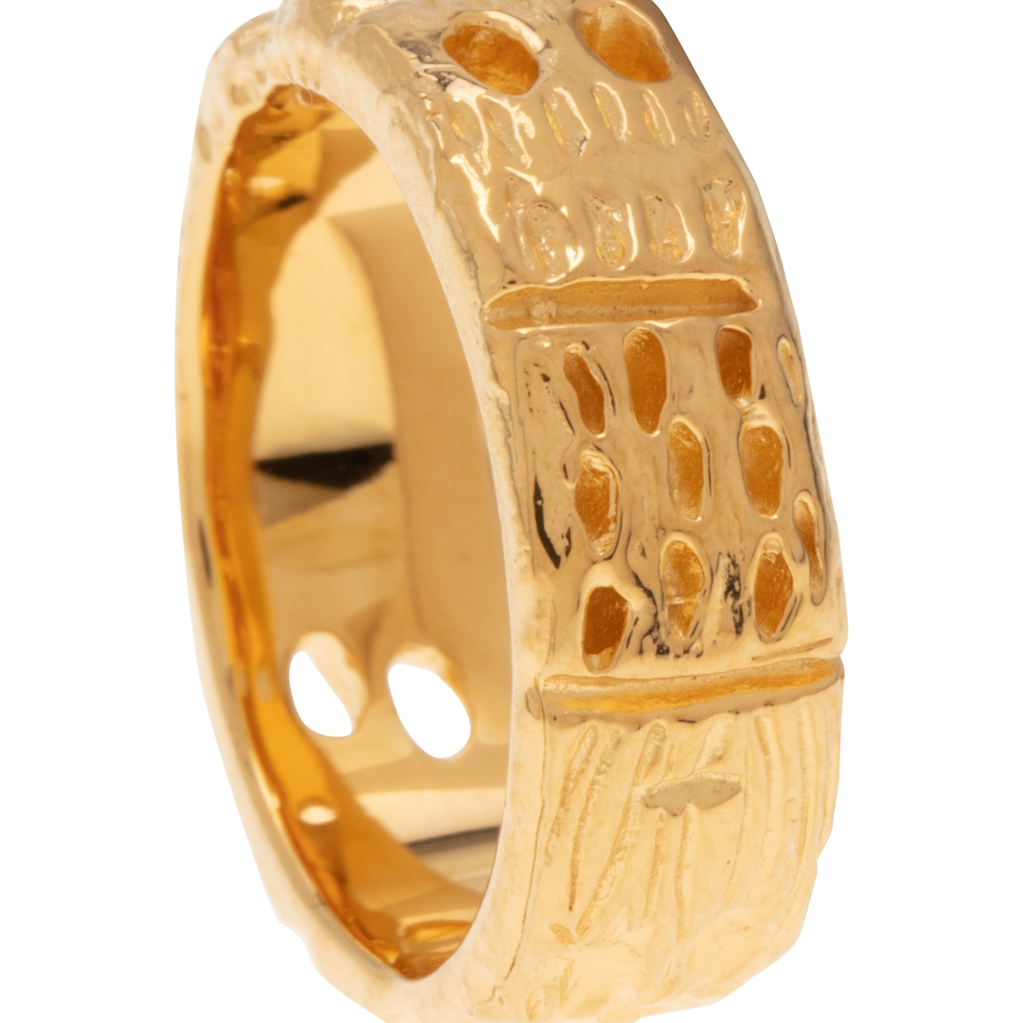 

Mantra gold plated ring