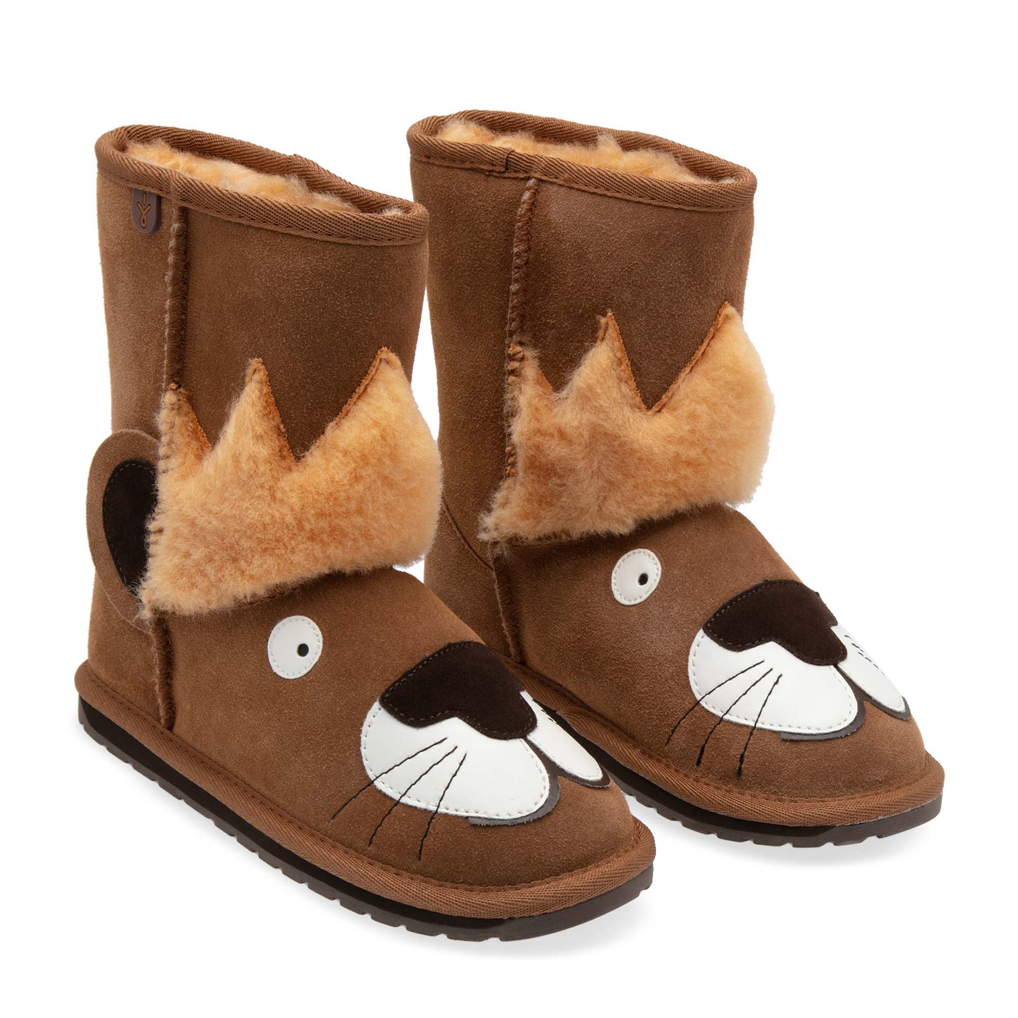 

Leo Lion wool boots, Brown