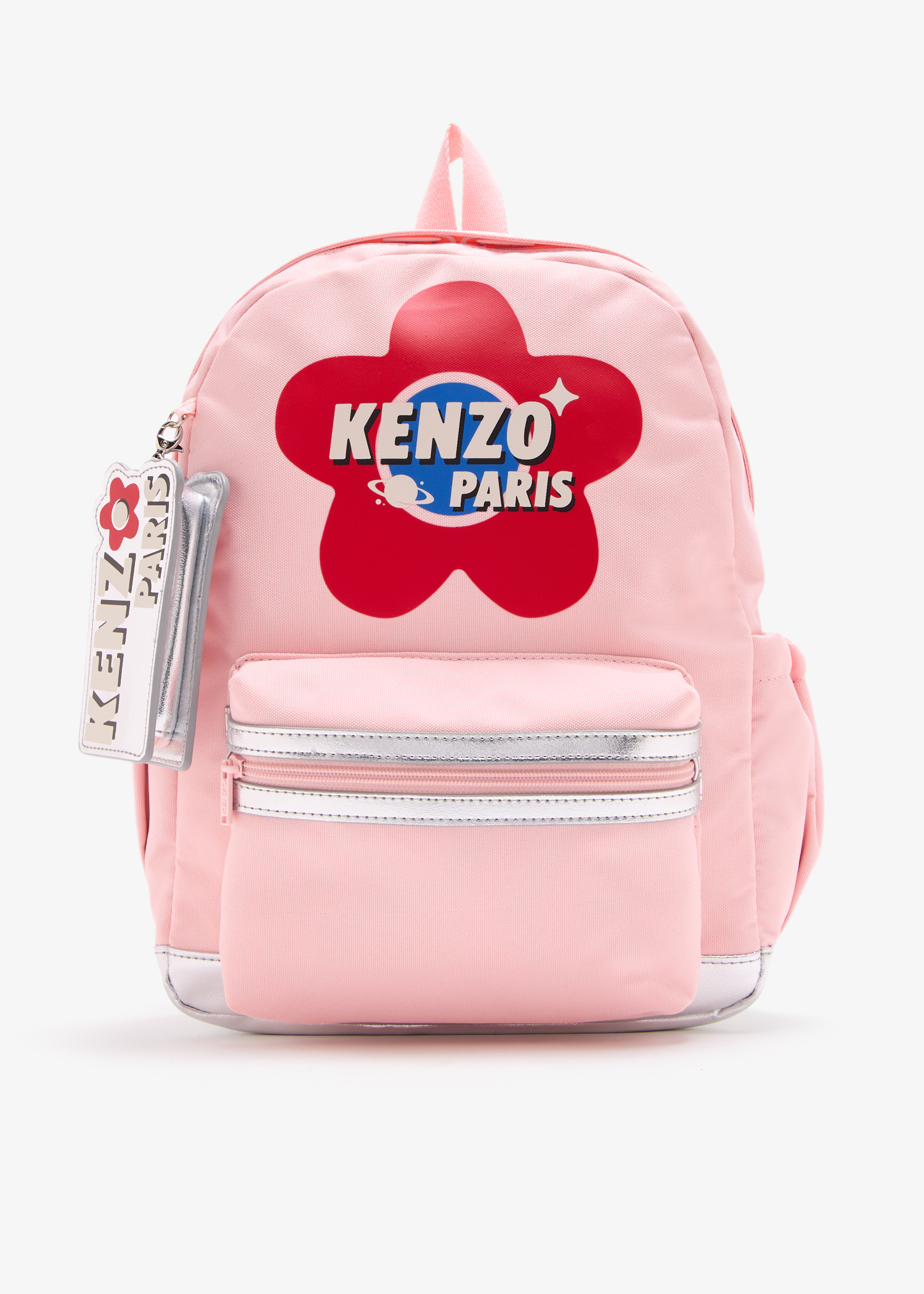 

Floral logo backpack, Pink