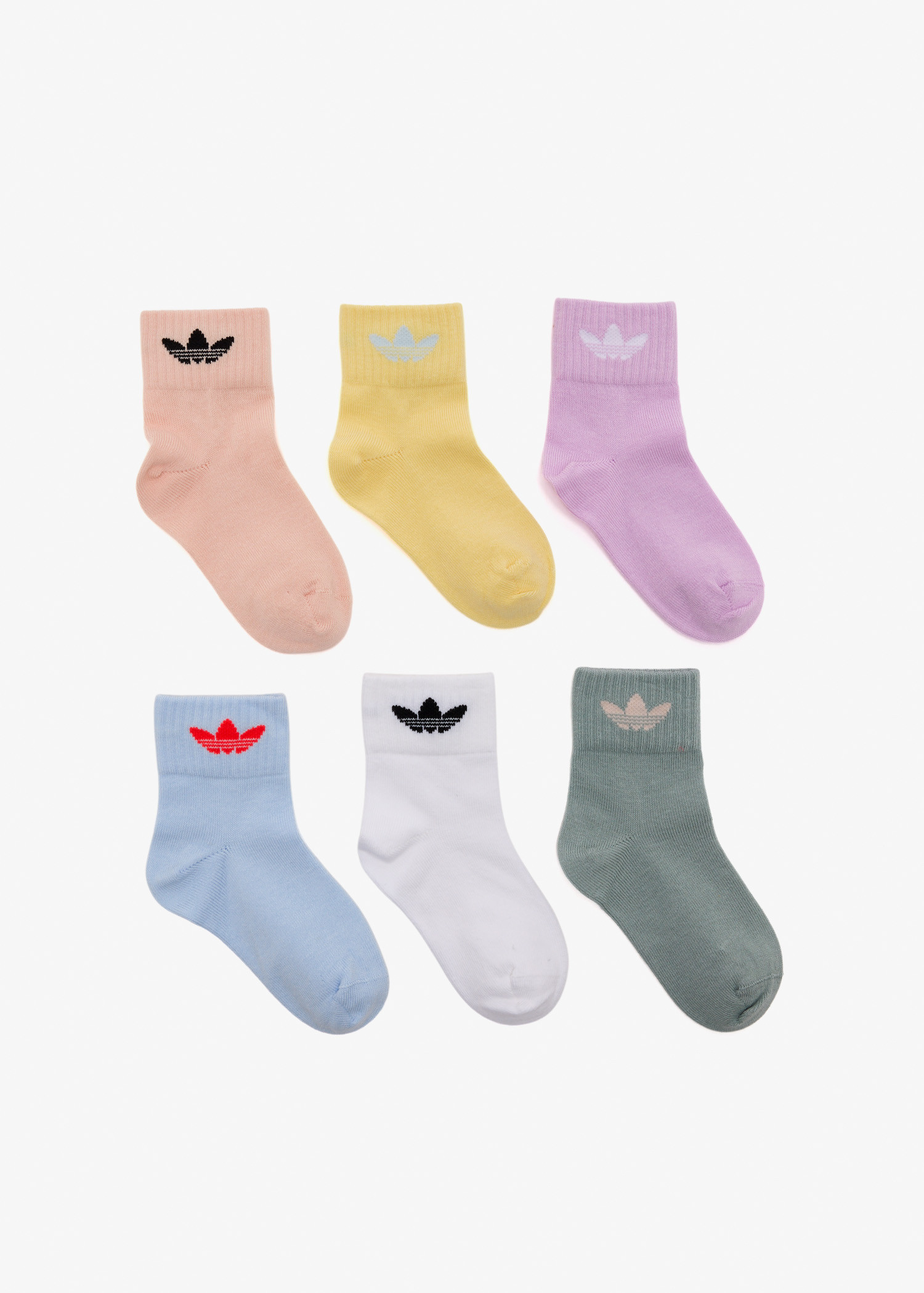 

Trefoil ankle sock set, Multicolored