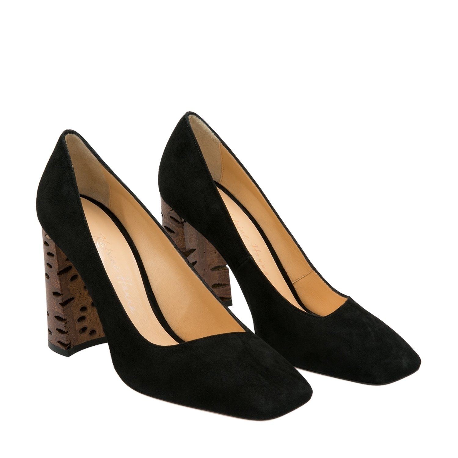 

Suede pumps, Black