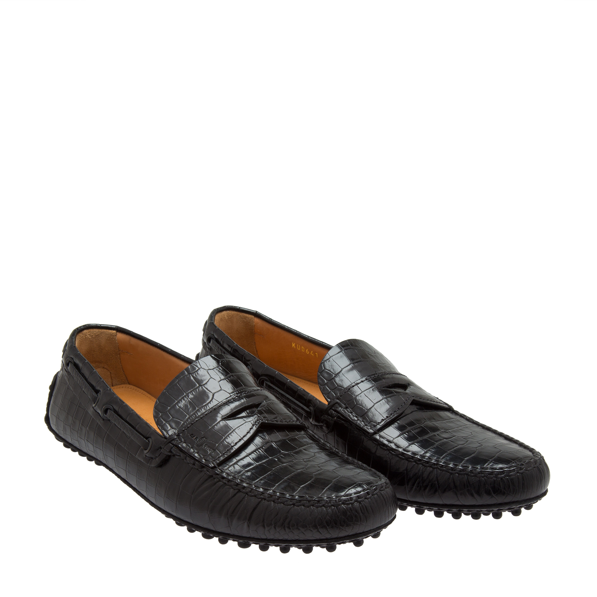 

Leather driving shoes, Black