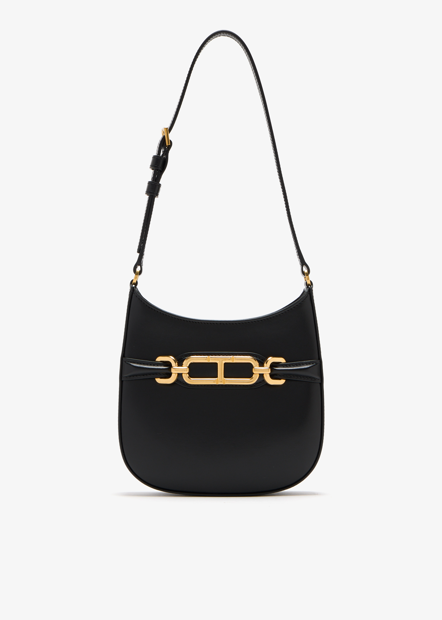 

Palmellato-effect leather mini bag, Black