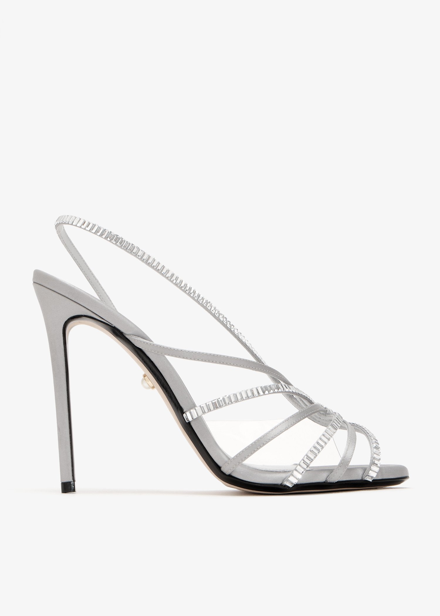 

Star crystal sandals, Silver