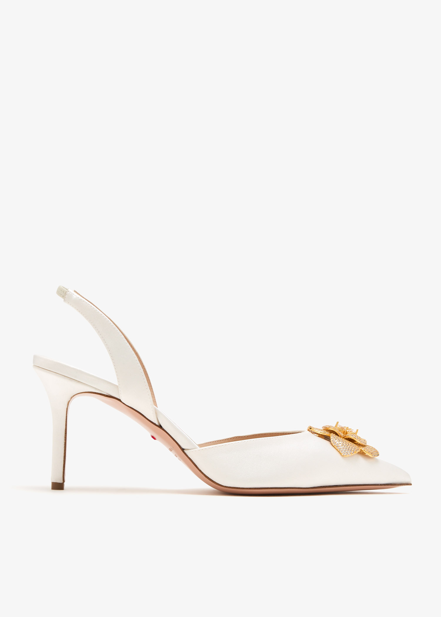 

La Camelia slingback pumps, White