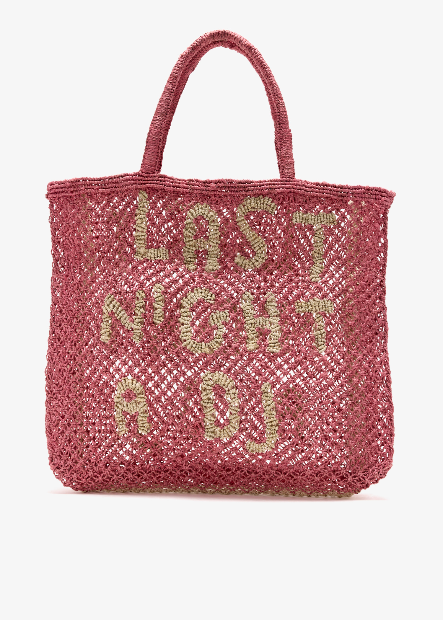 

Last Night a DJ tote bag, Pink
