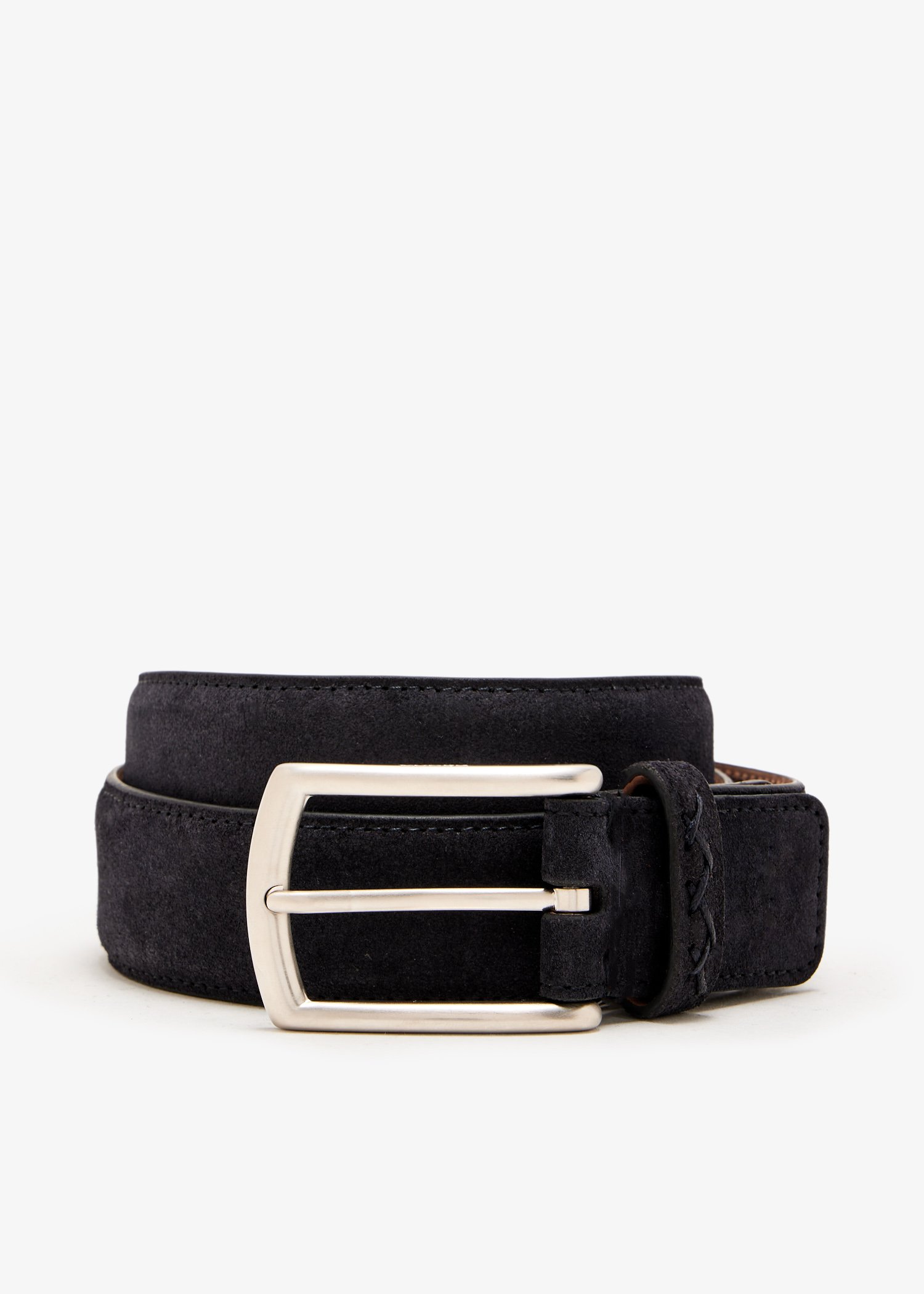 

Suede belt, Navy