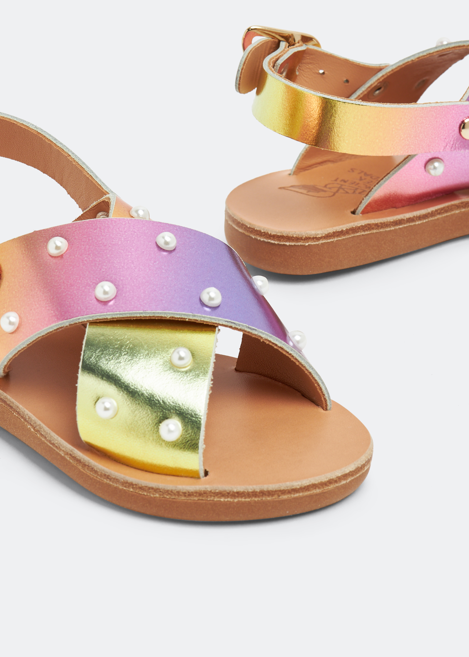 

Little Maria pearls soft sandals, Multicolored