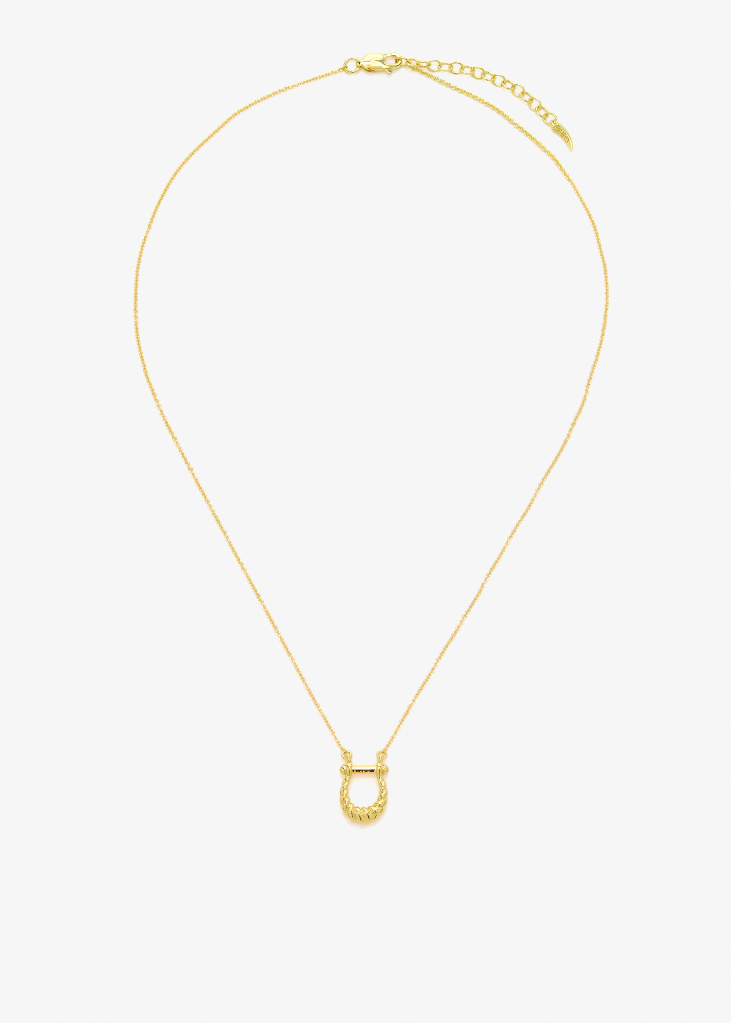 

Lunar New Year Horseshoe pendant necklace, Gold