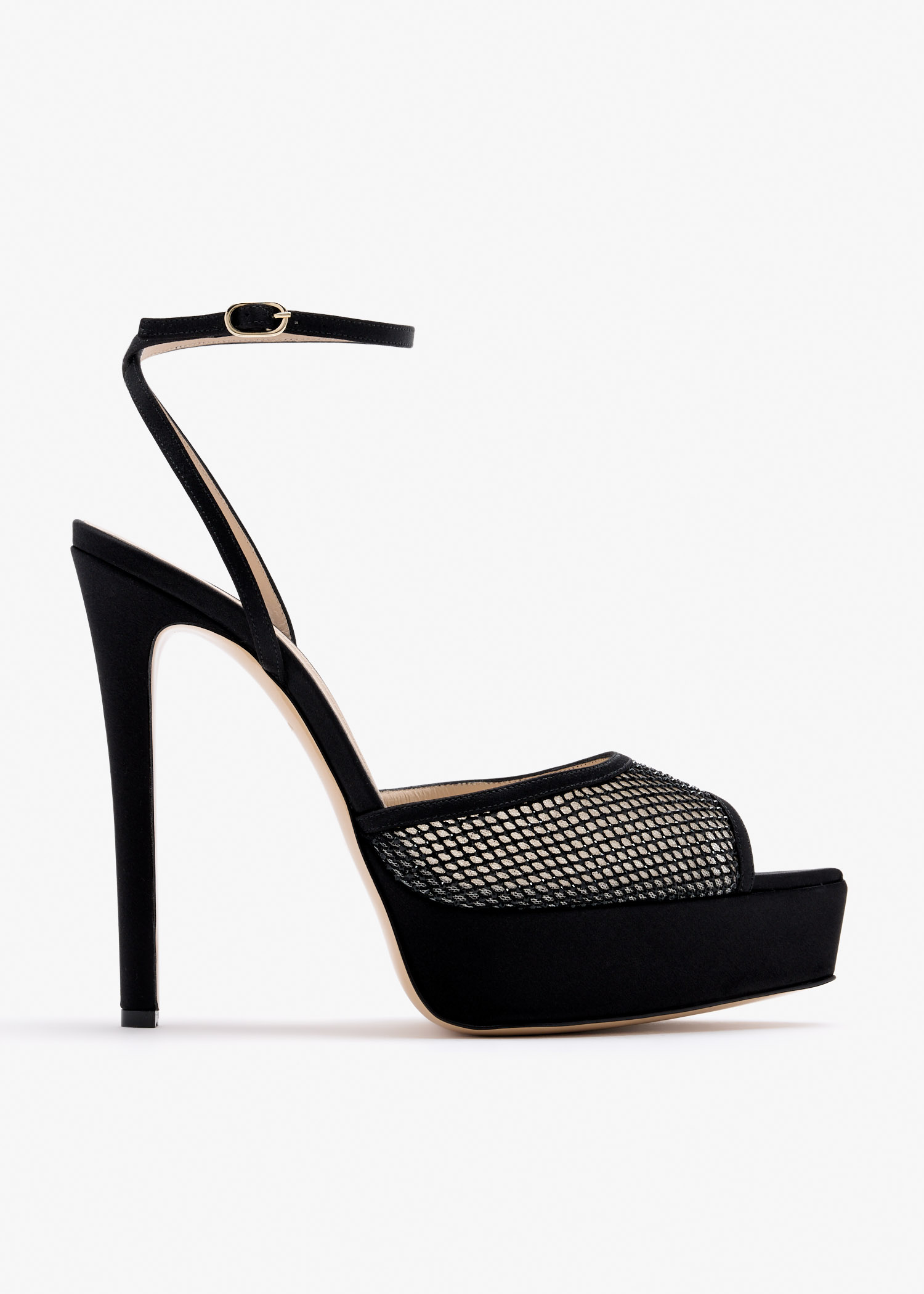 

Loulou 140 platform sandals, Black