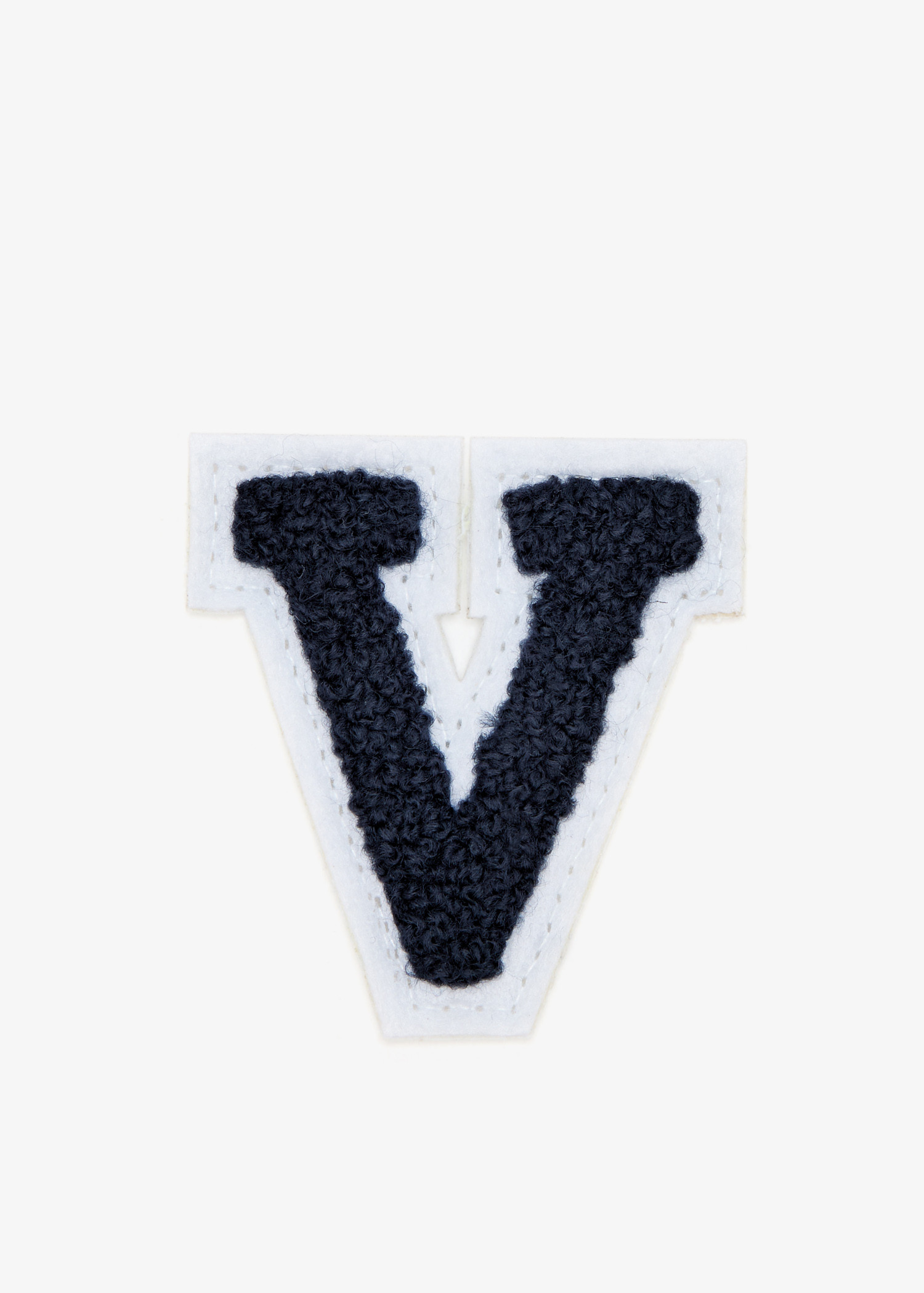 

2" Chenille Varsity Letter 'V' patch, Navy