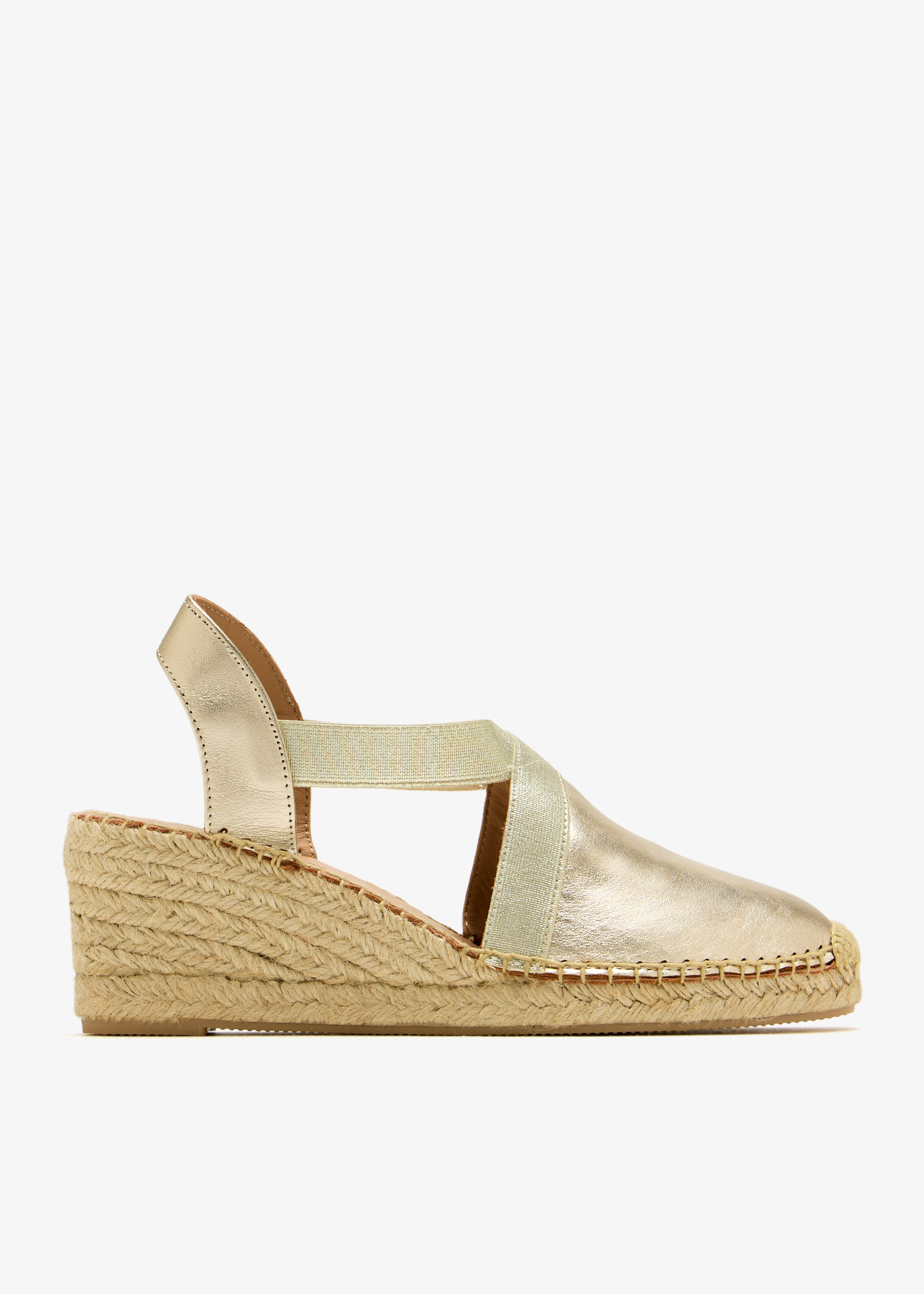

Lucia wedge espadrilles, Gold