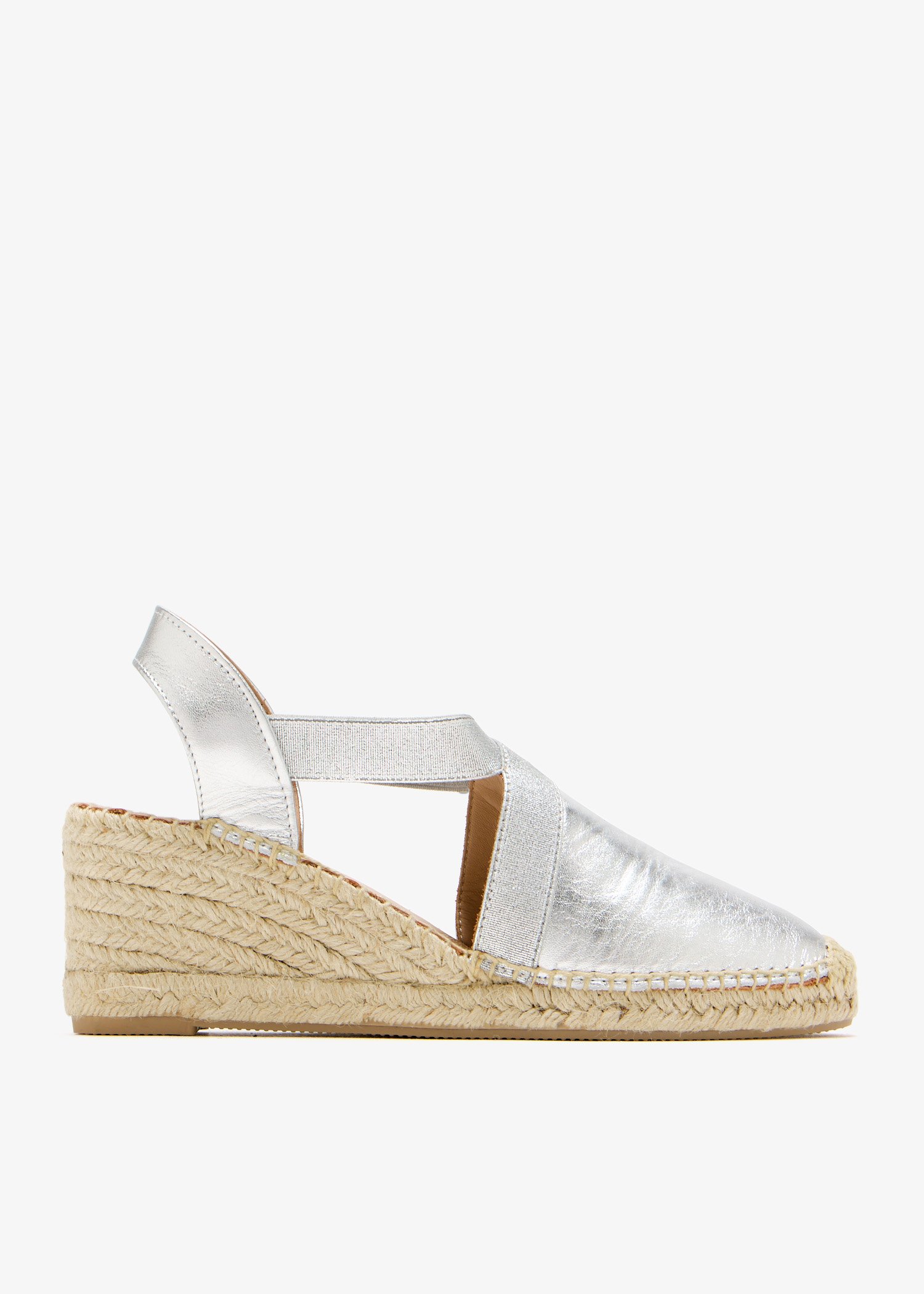 

Lucia wedge espadrilles, Silver