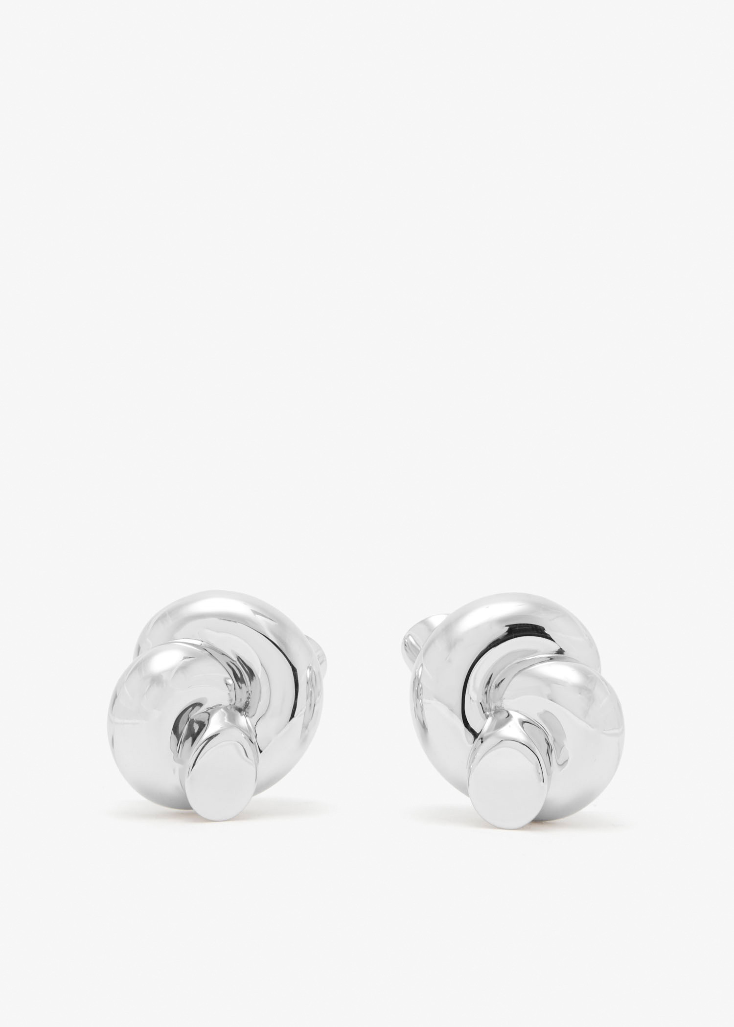 

x Lucy Williams Knot oversized stud earrings, Silver