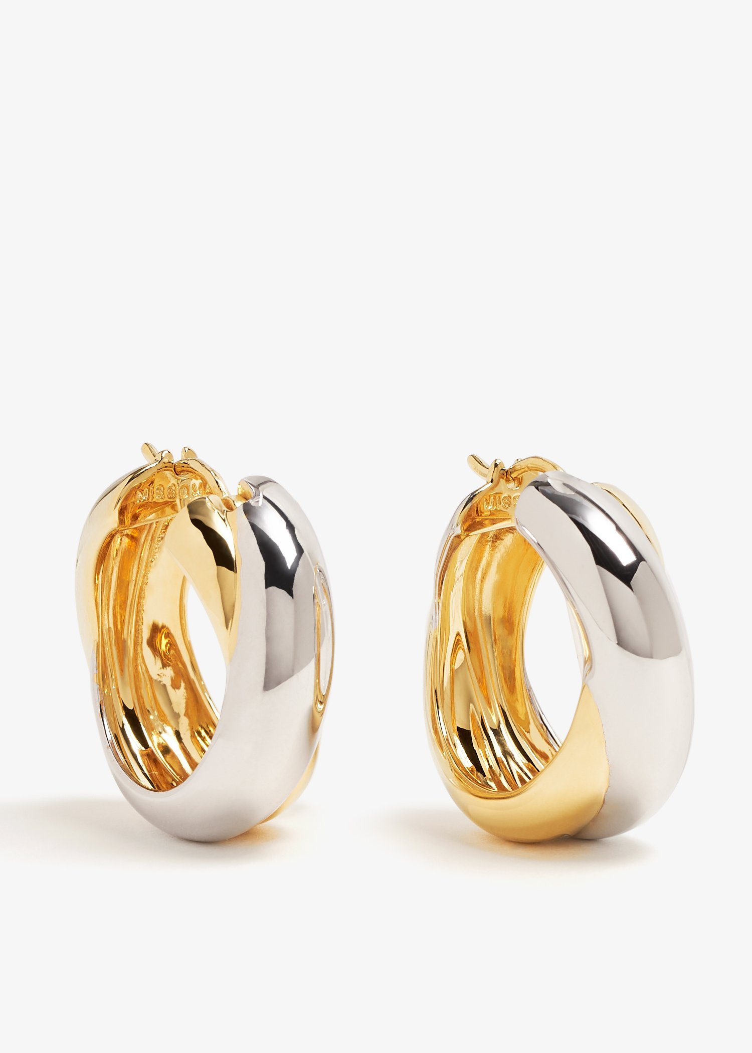 

x Lucy Williams Chunky Entwine Hoop earrings, Gold