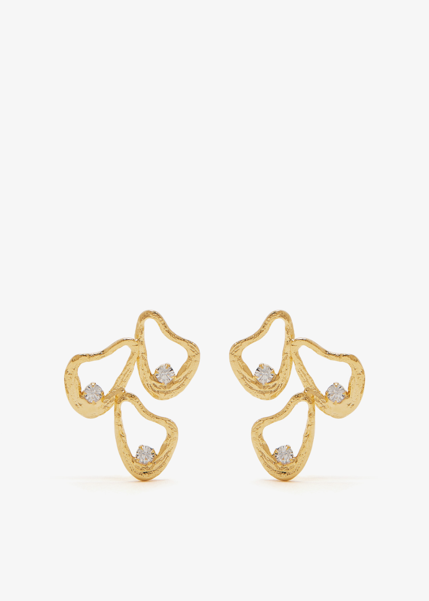 

Celestial Whispers Tridrop earrings, Gold