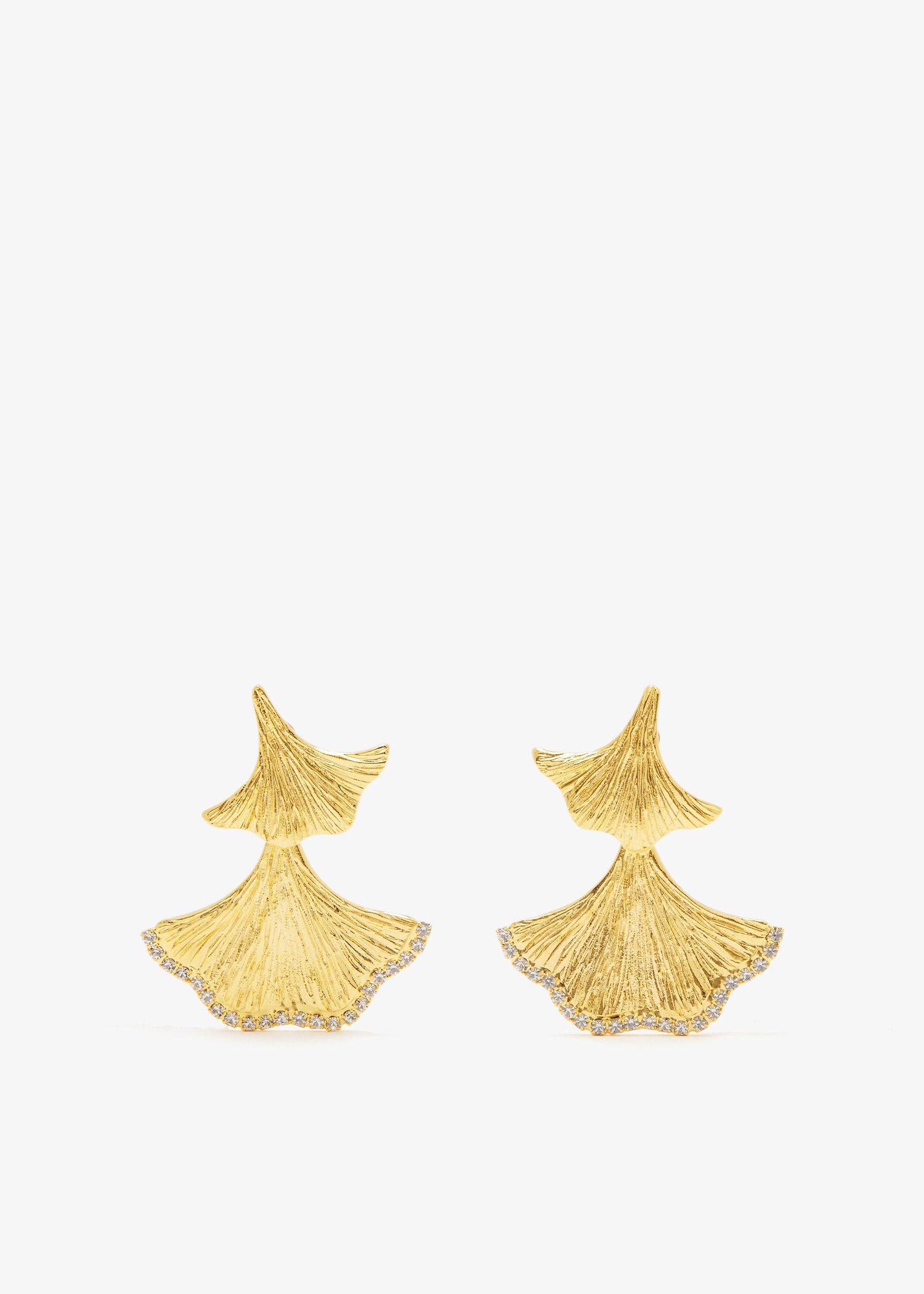 

Enchanted Flora earrings, Gold
