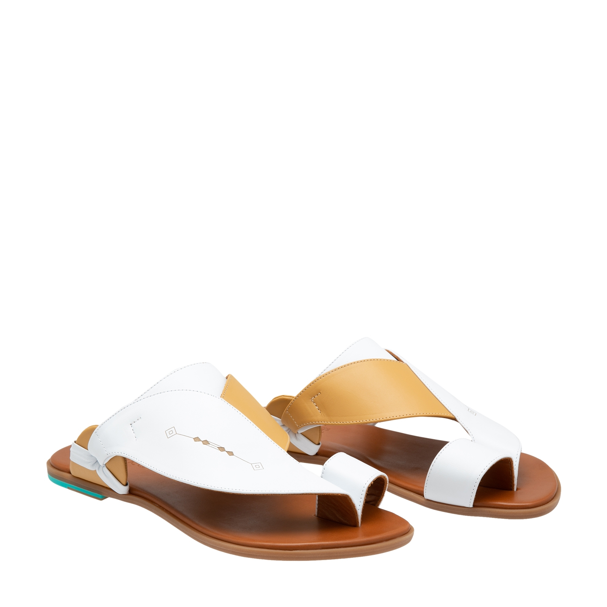 

Gassah sandals, White