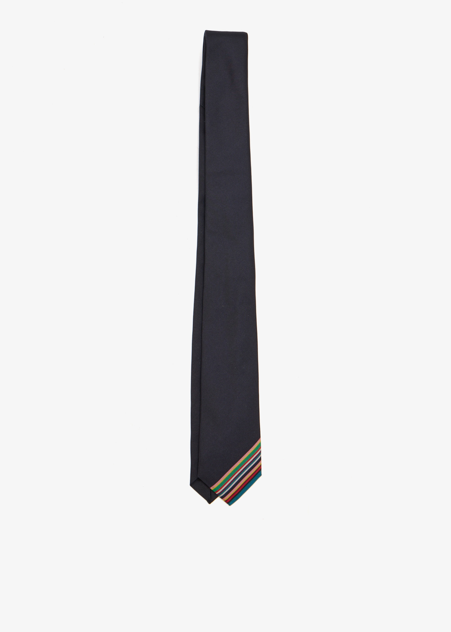 

Signature Panel Stripe tie, Navy