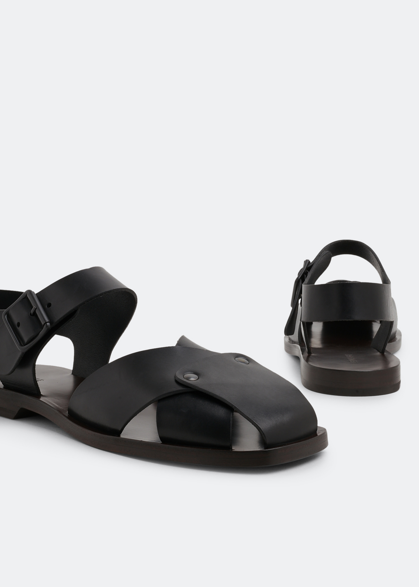 

Strap sandals, Black