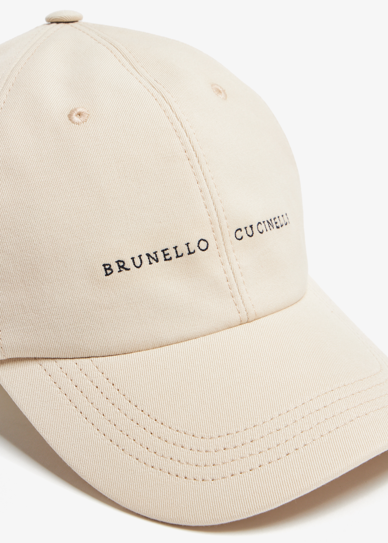 

Gabardine baseball cap, Beige