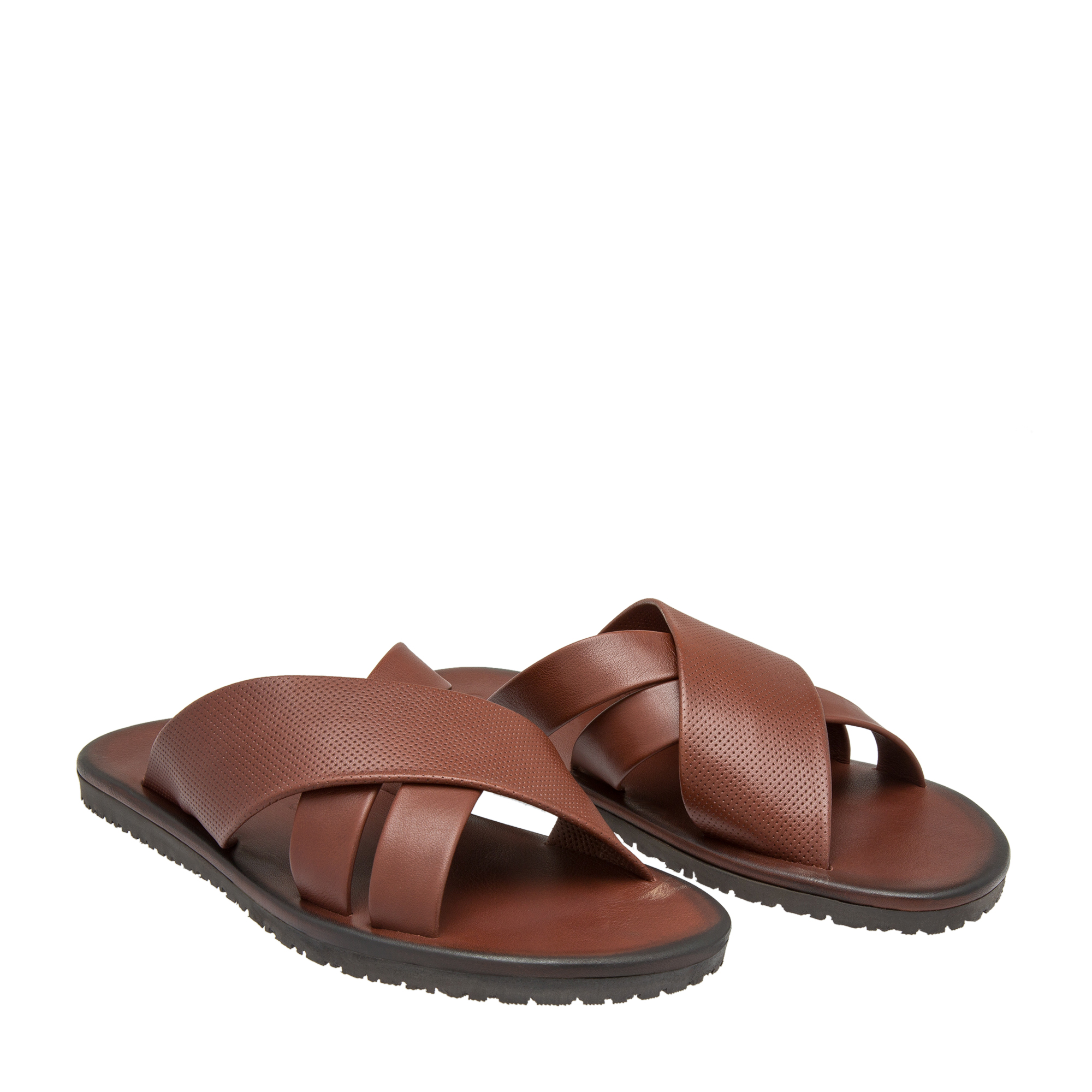 

Leather sandals, Brown