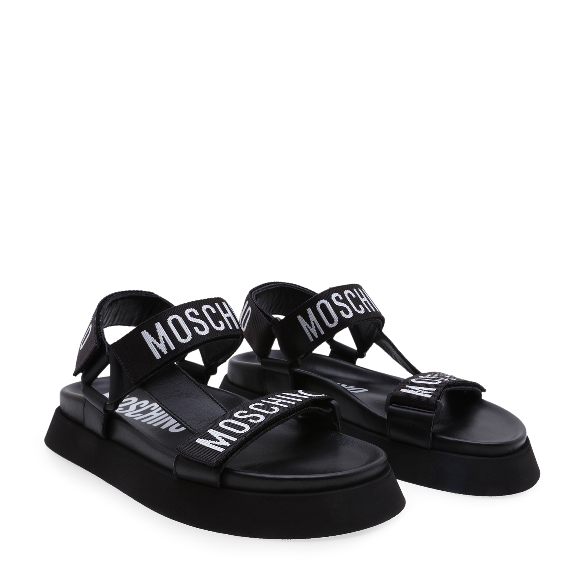 

Logo sporty sandals, Black