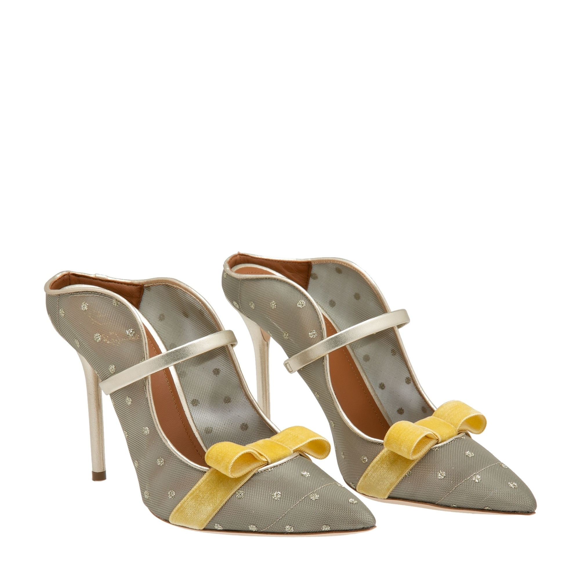 

Marguerite mules, Gold