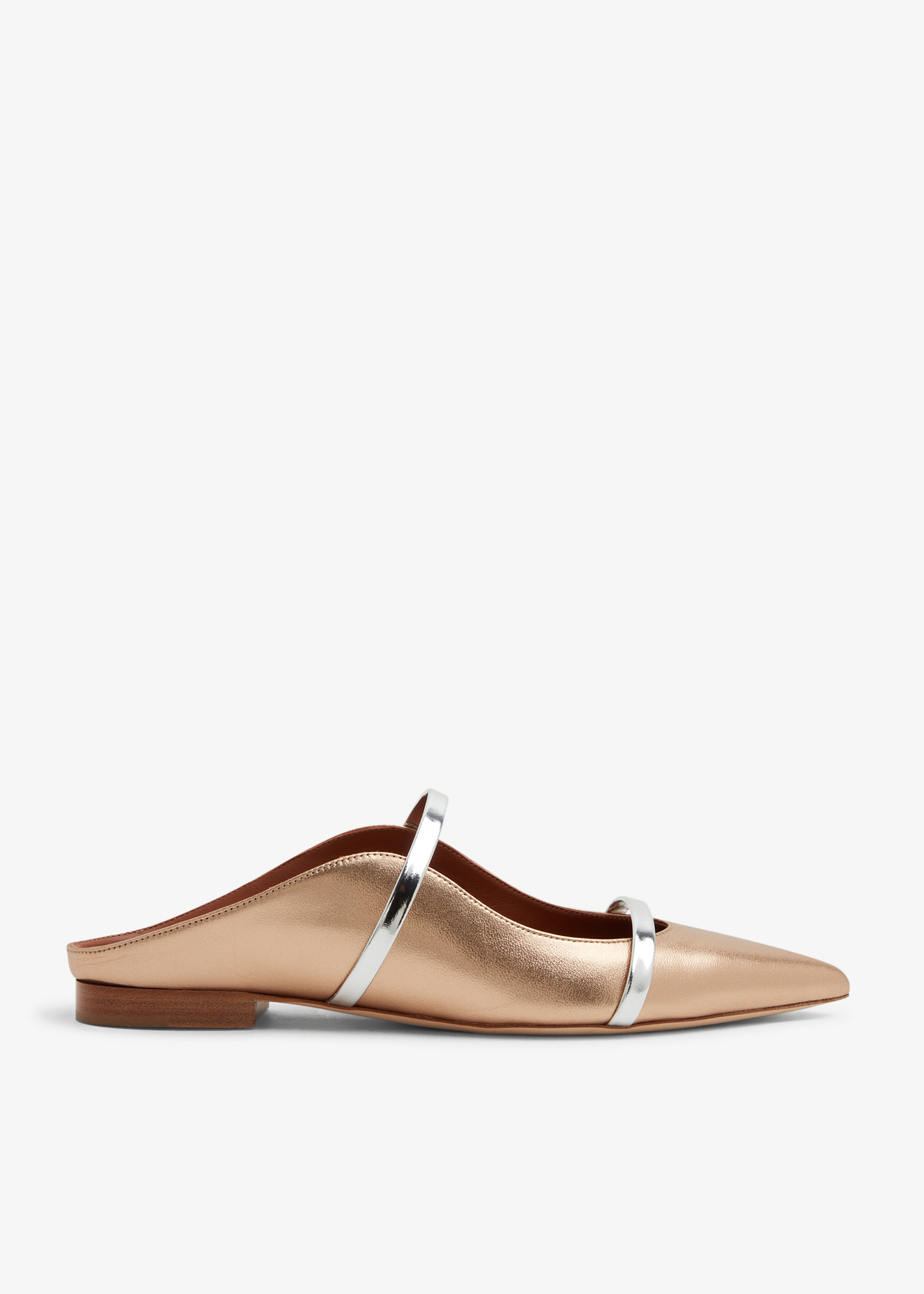 

Maureen flat mules, Gold