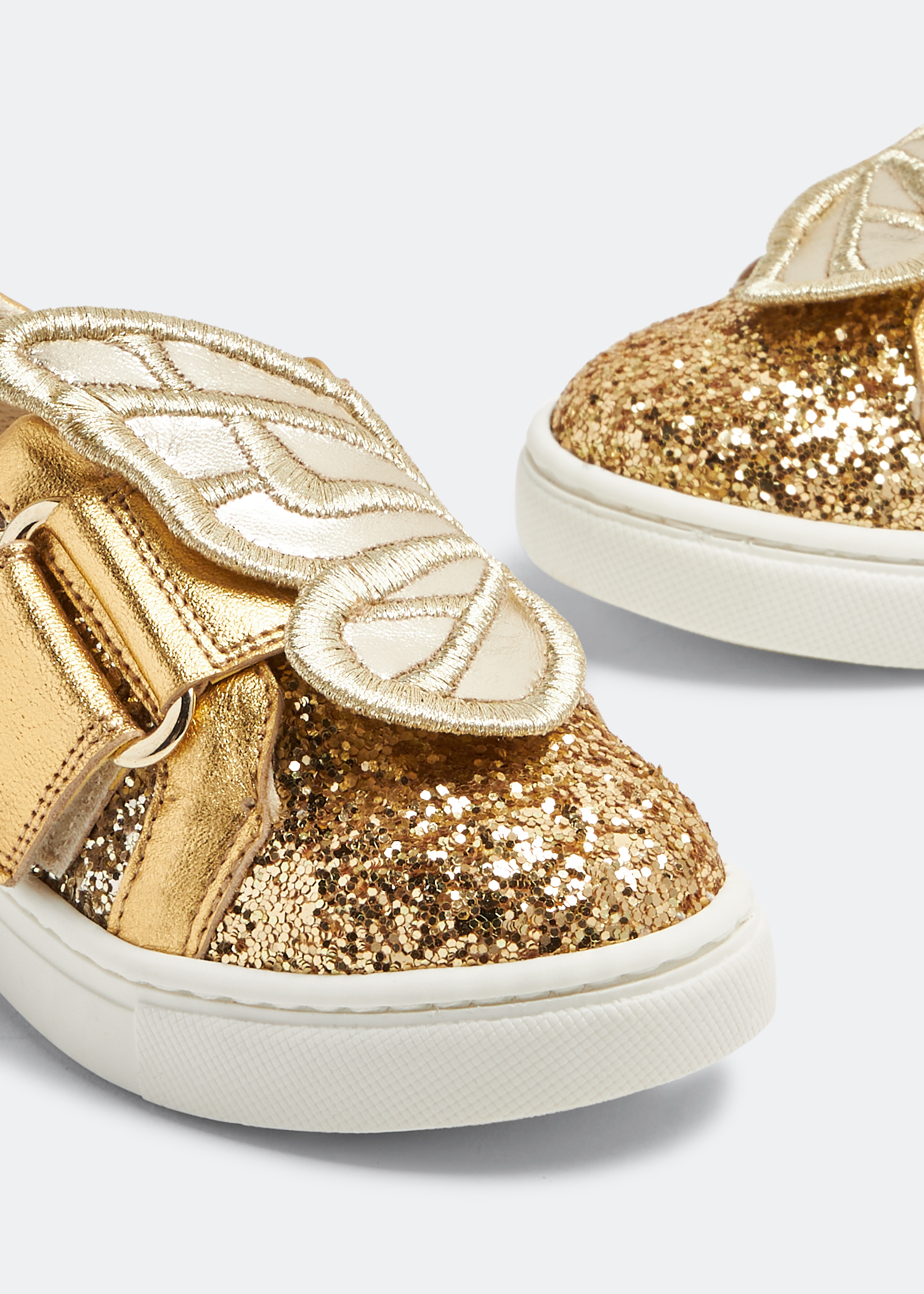 

Butterfly sneakers, Gold