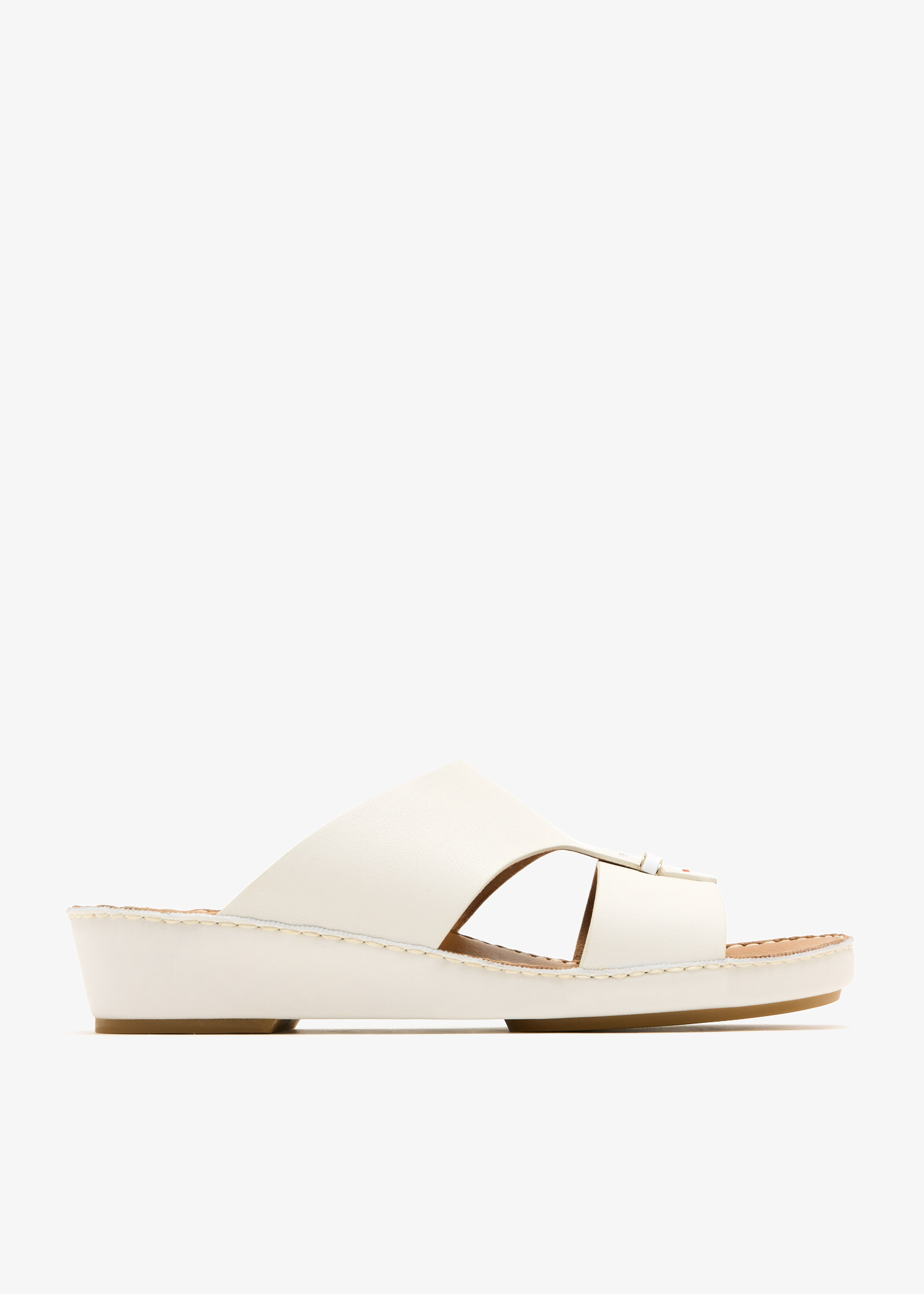 

Leather sandals, White