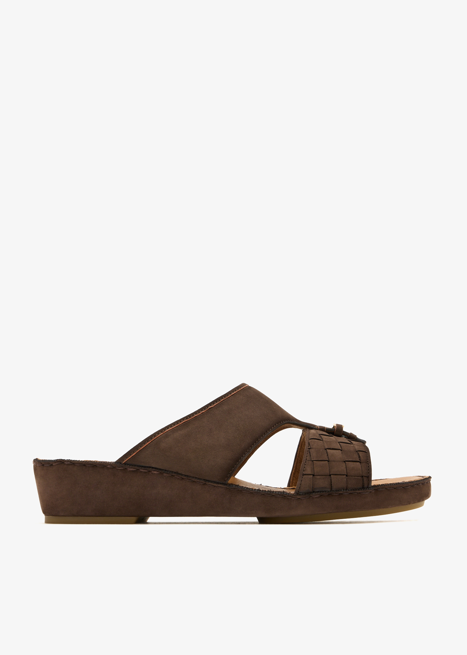 

Woven suede sandals, Brown
