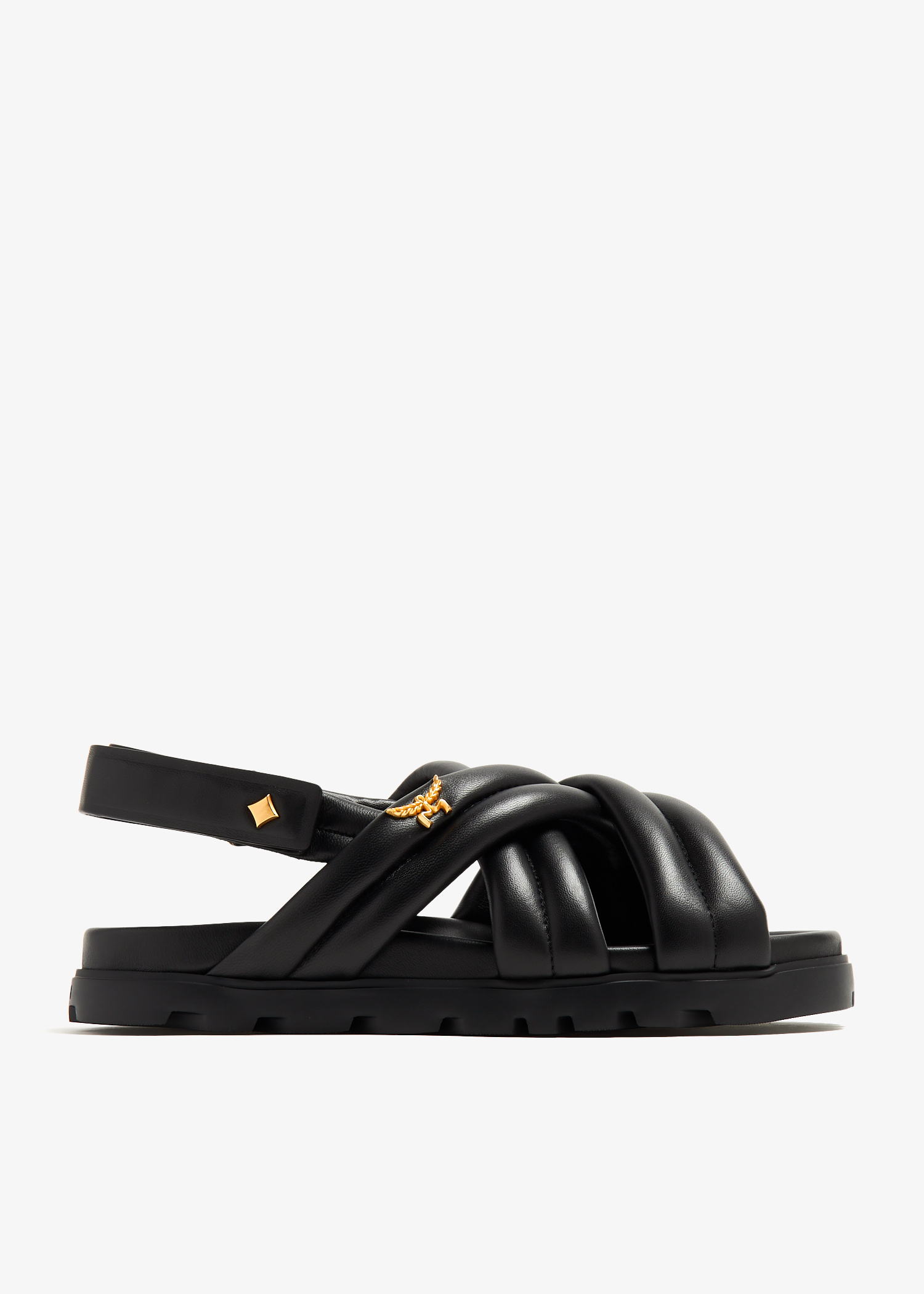 

Cross sandals, Black