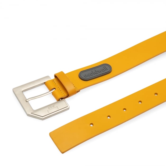 

Leather belt, Yellow