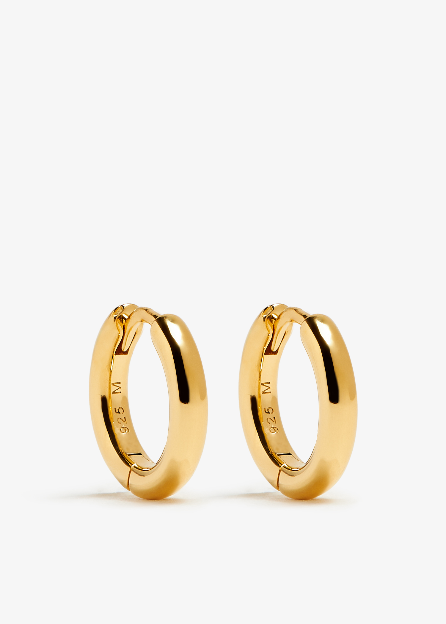 

Classic tunnel mini hoop earrings, Gold