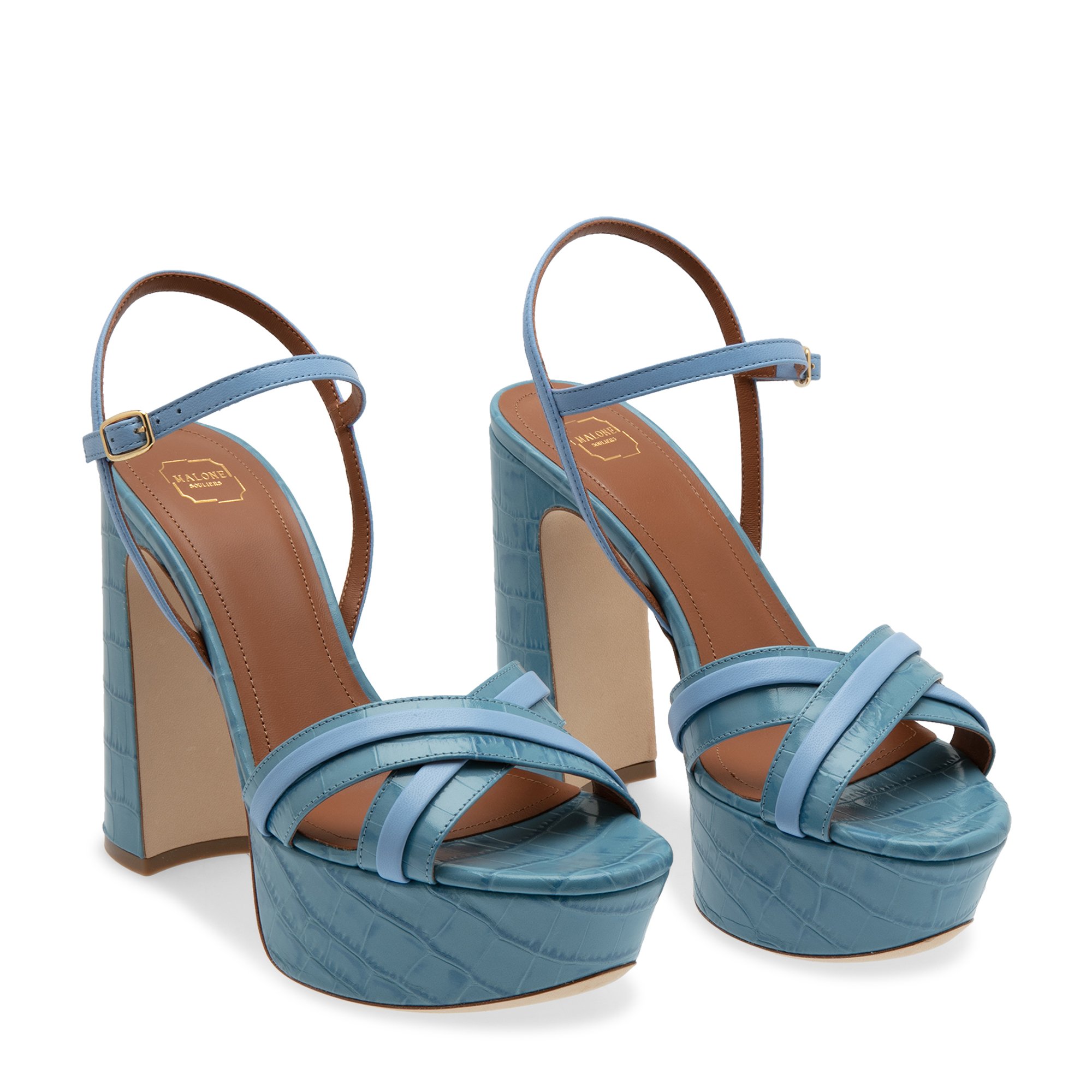 

Mila platform sandals, Blue