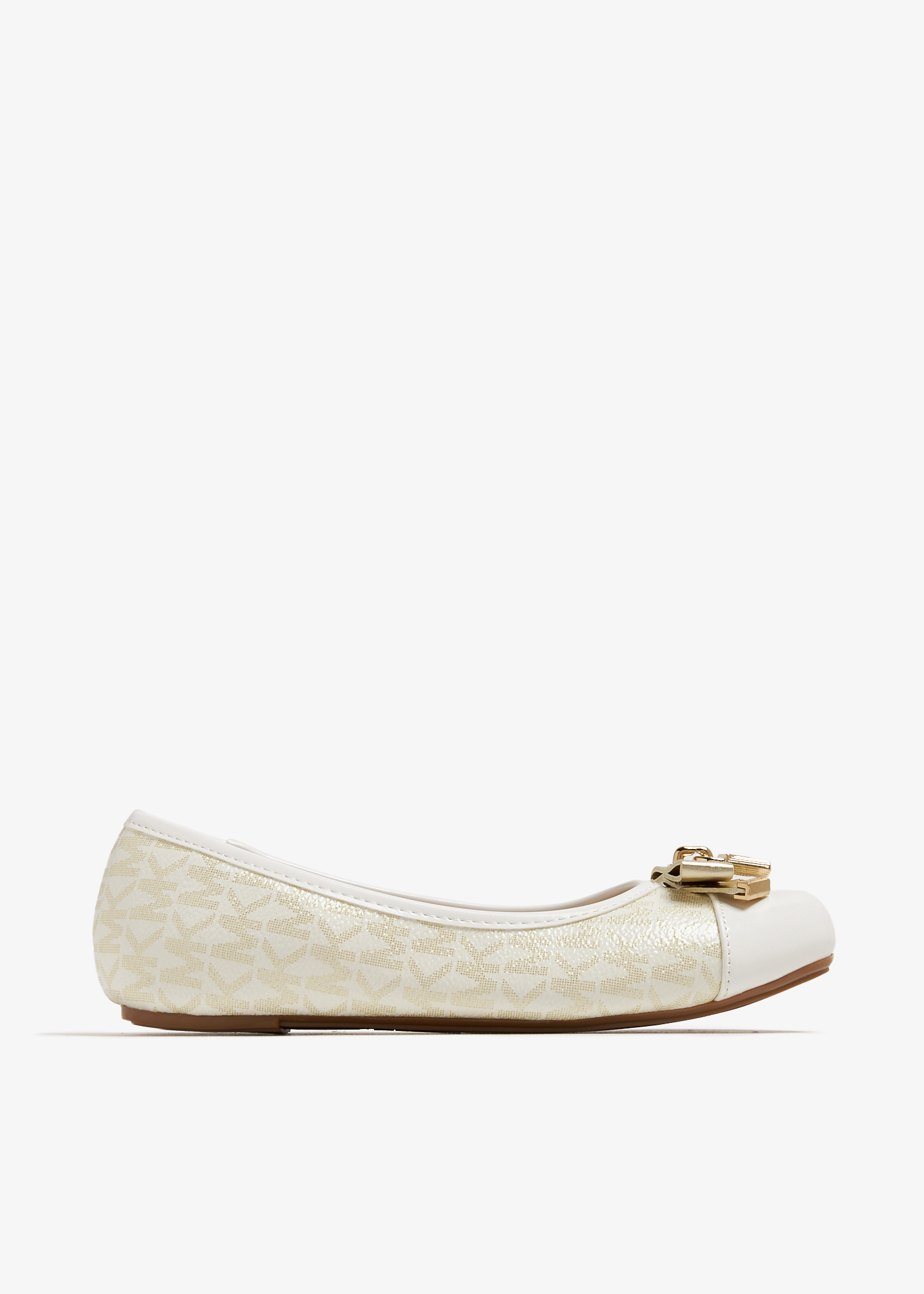 

Kenya Lock ballerinas, White