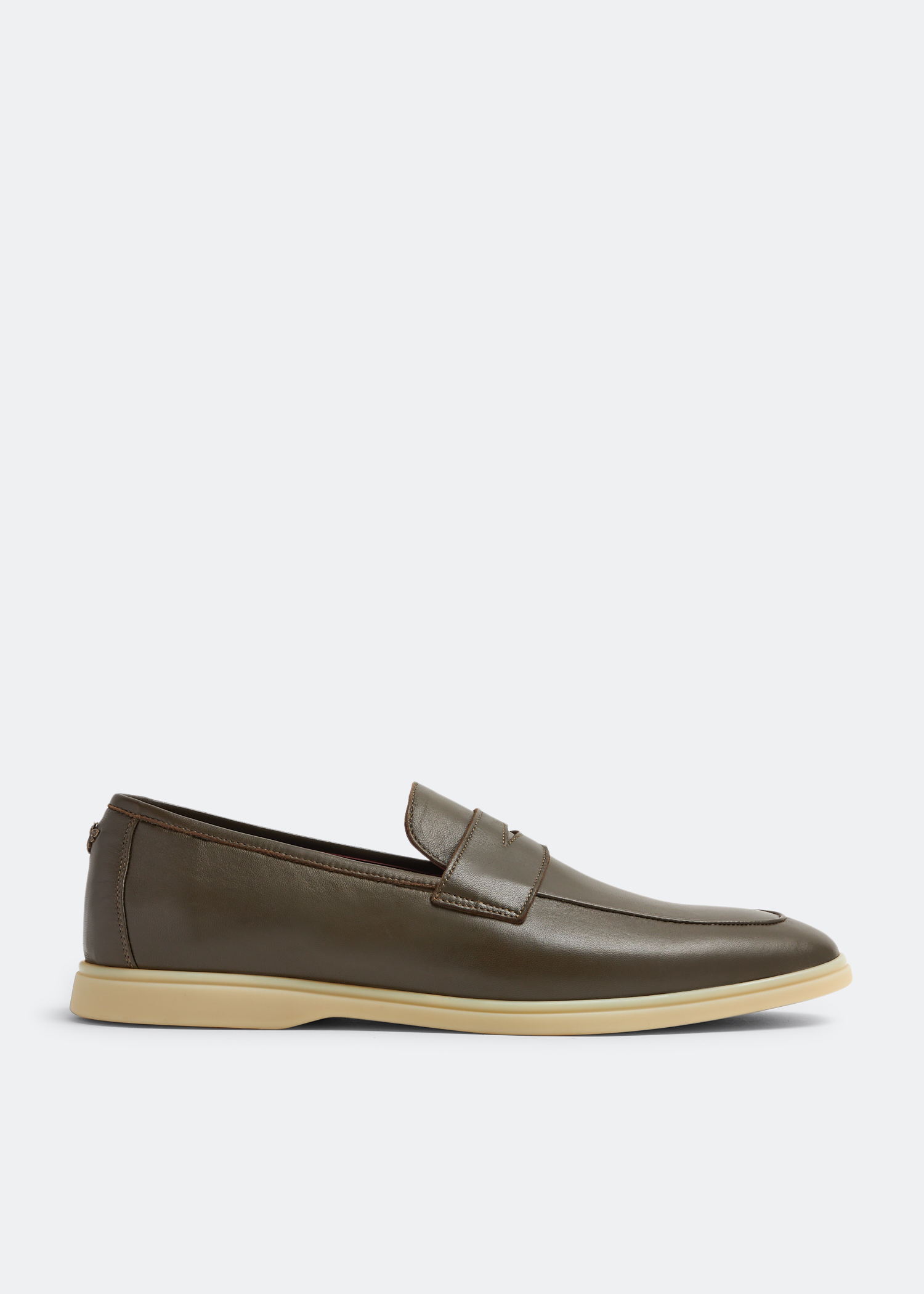 

Leather loafers, Green