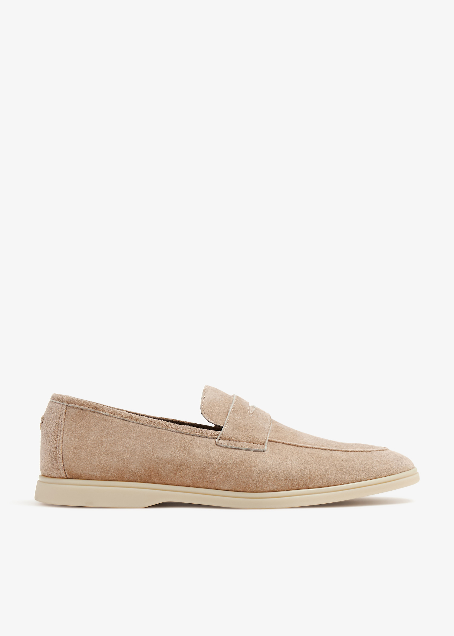 

Suede loafers, Beige