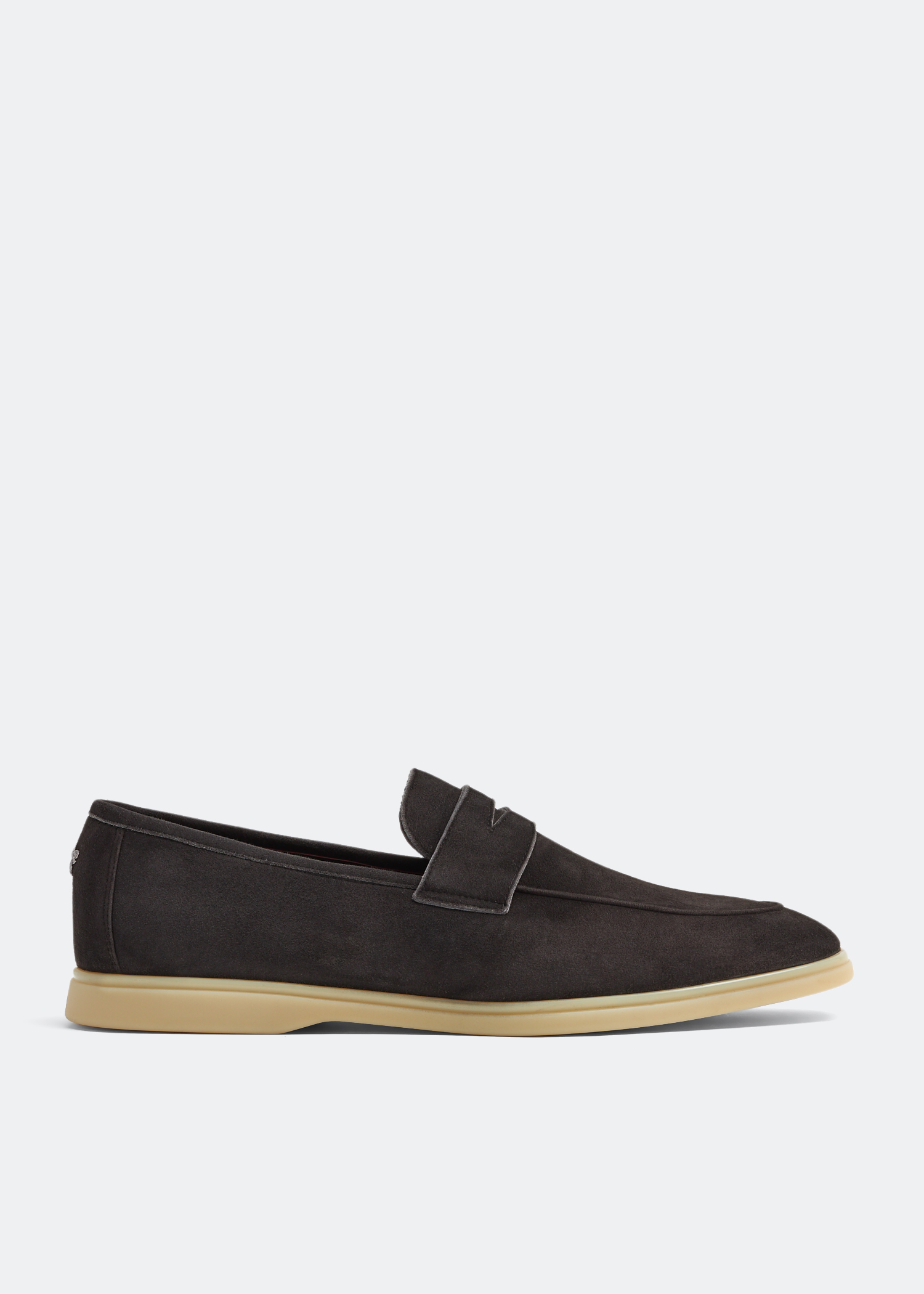 

Suede loafers, Grey