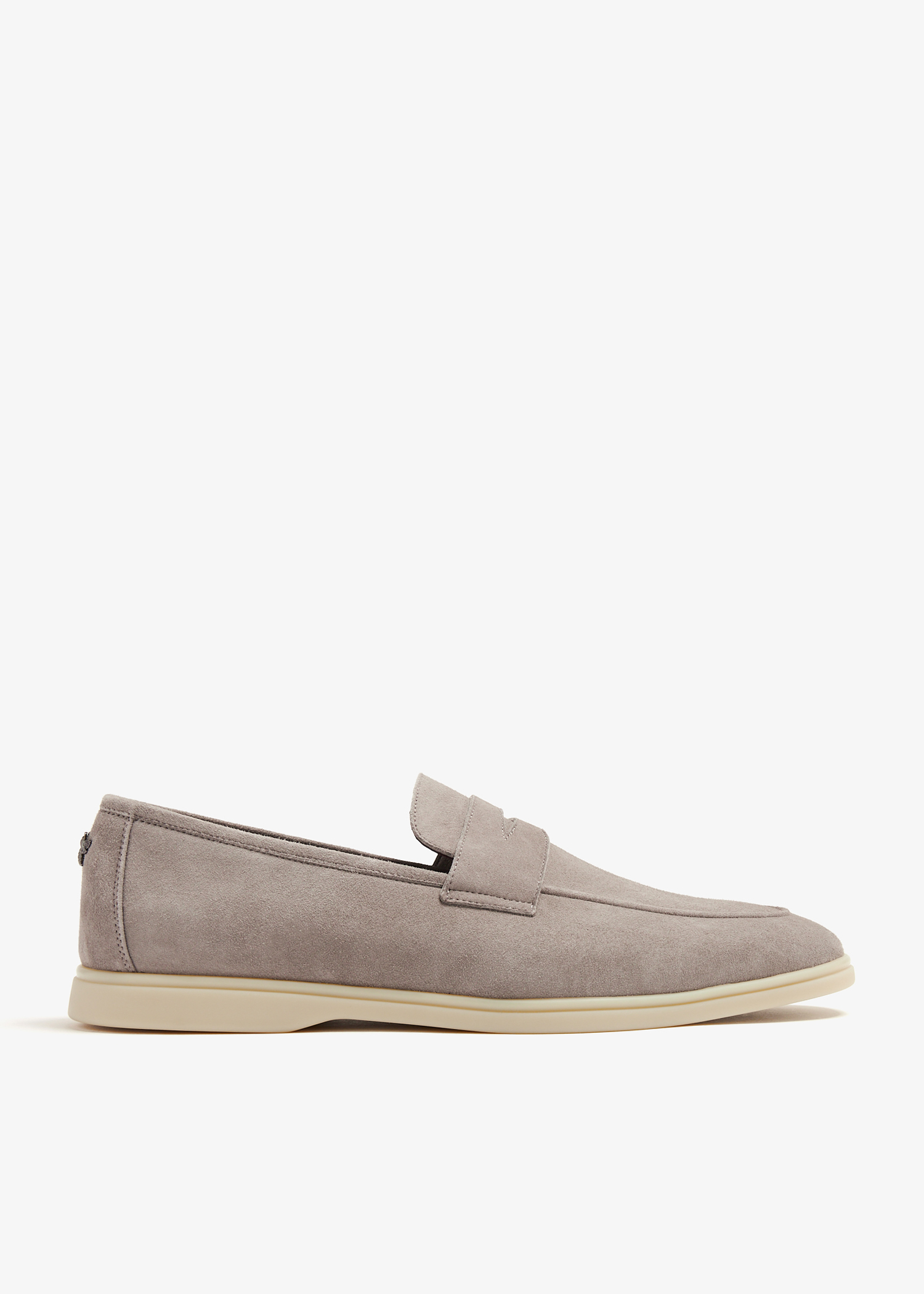 

Suede loafers, Grey