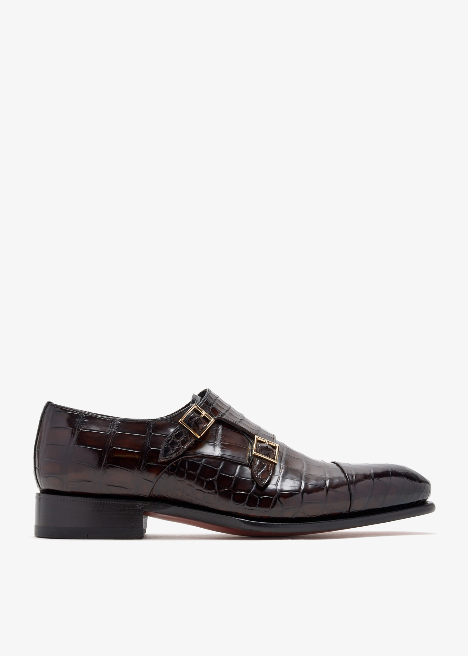 

Ira monk strap shoes, Brown