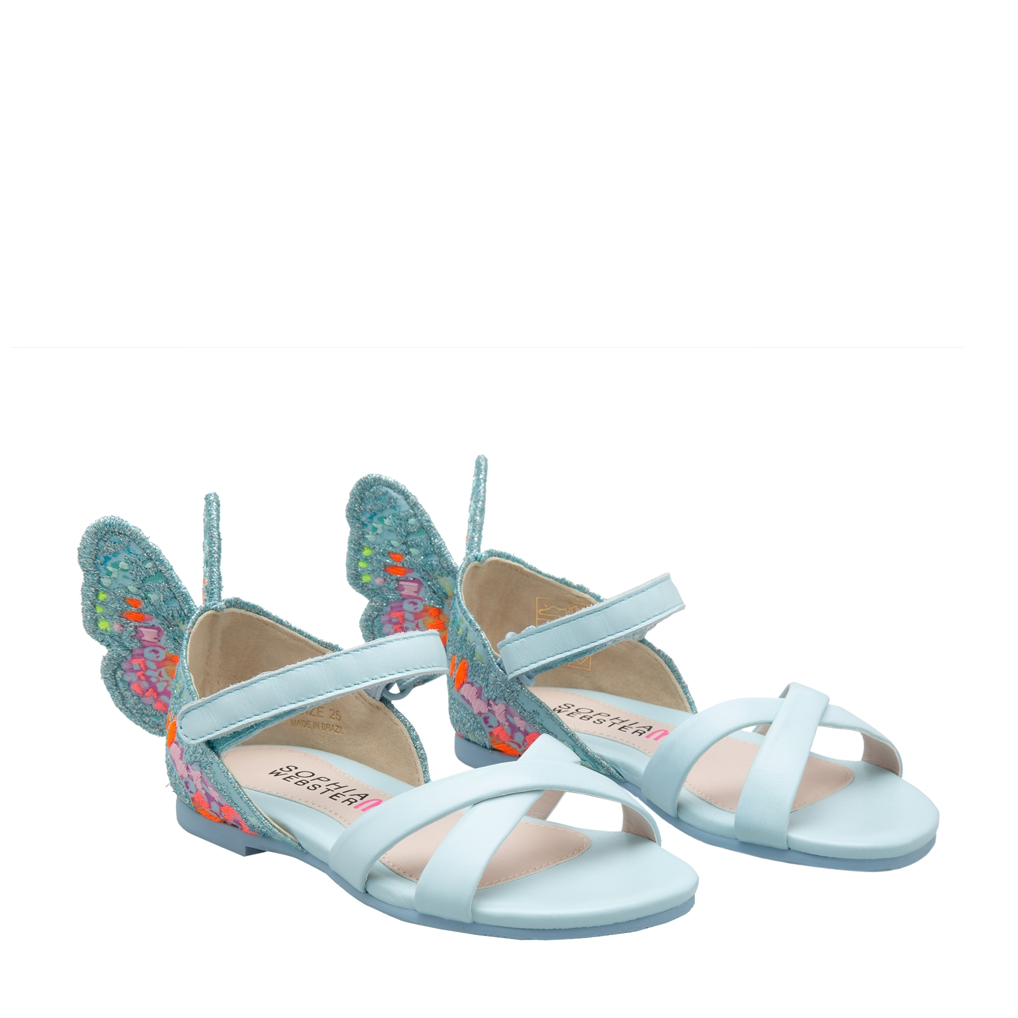 

Chiara embroidery sandals, Blue