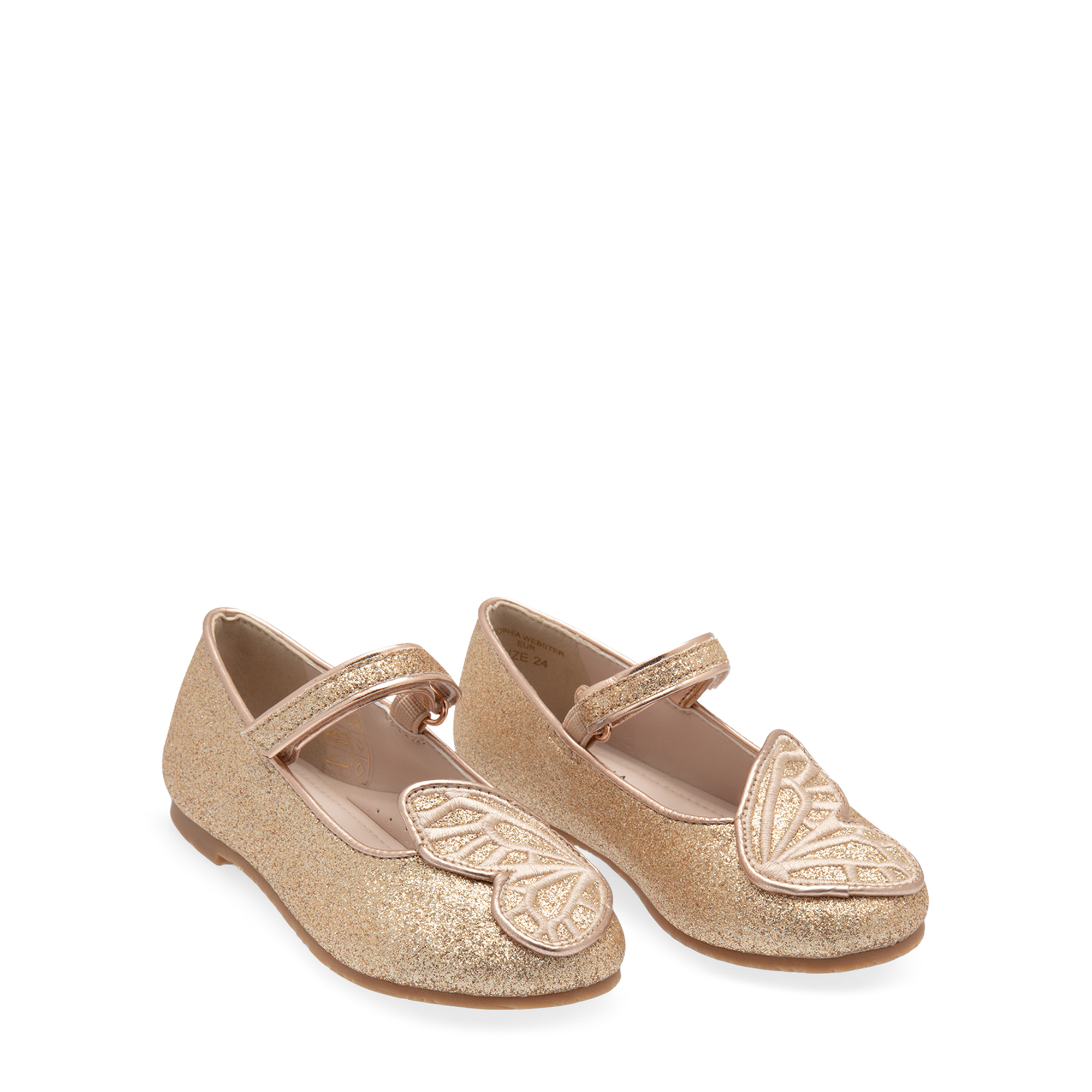 

Butterfly ballet flats, Gold