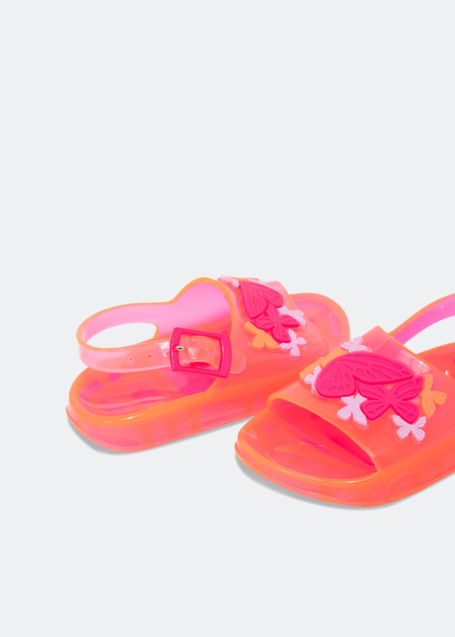 

Butterfly jelly slide sandals, Pink