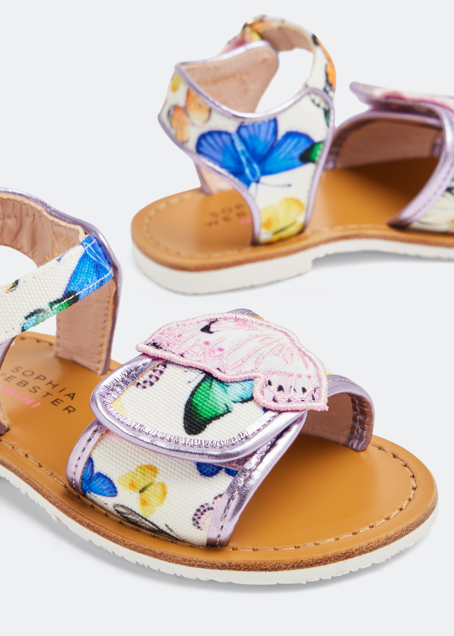 

Butterfly sandals, Multicolored