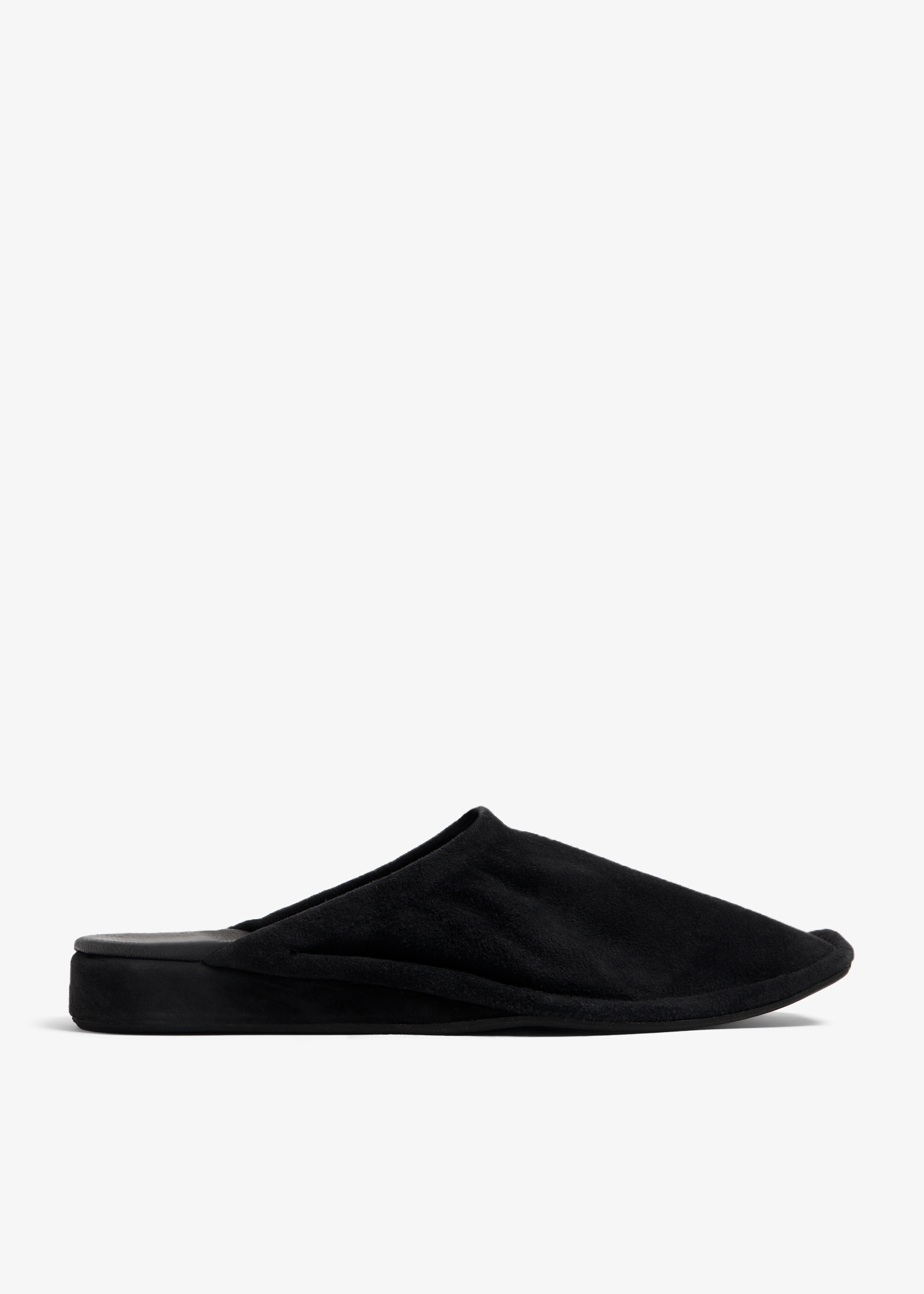 

Suede mules, Black