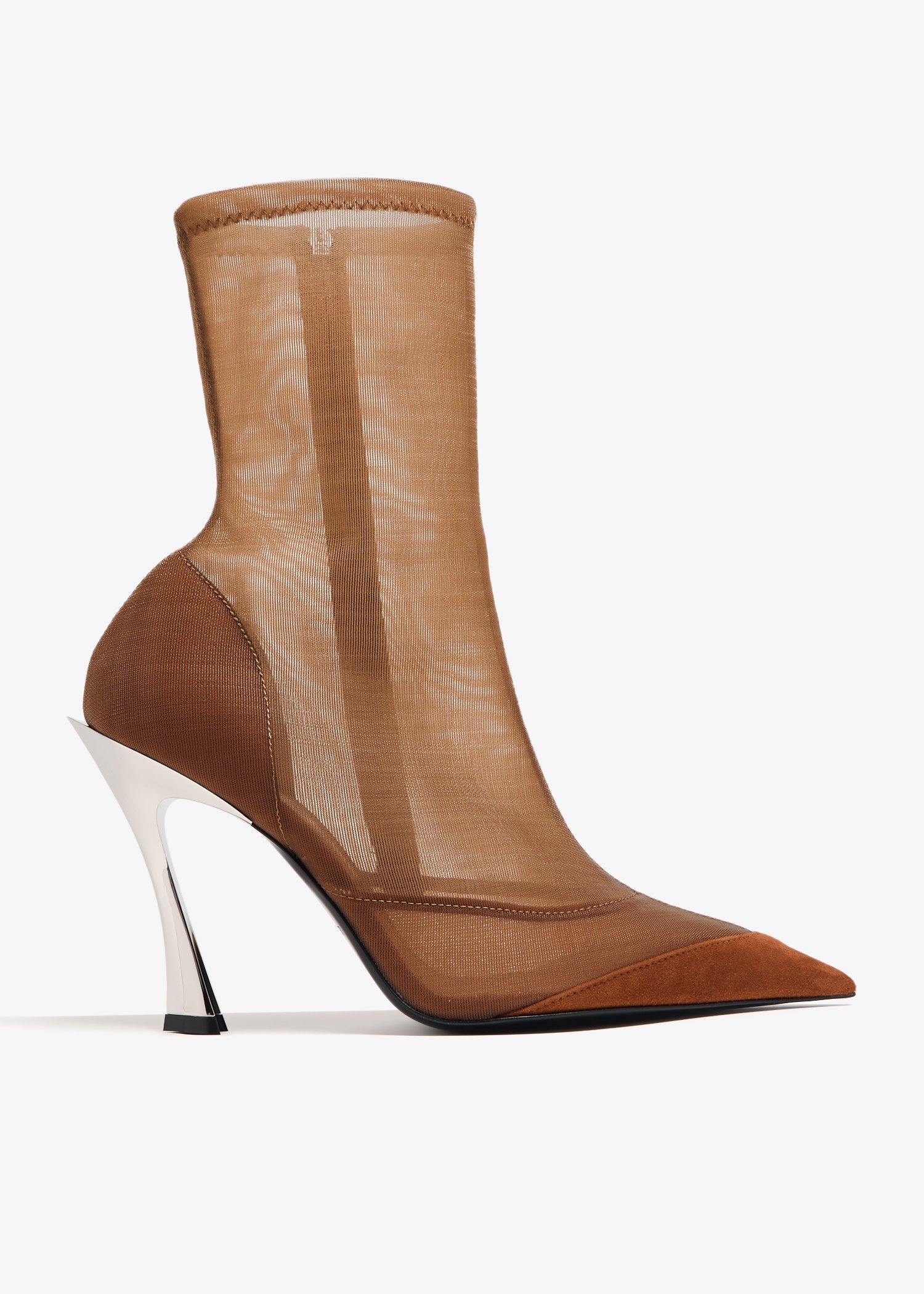 

Mesh ankle boots, Brown