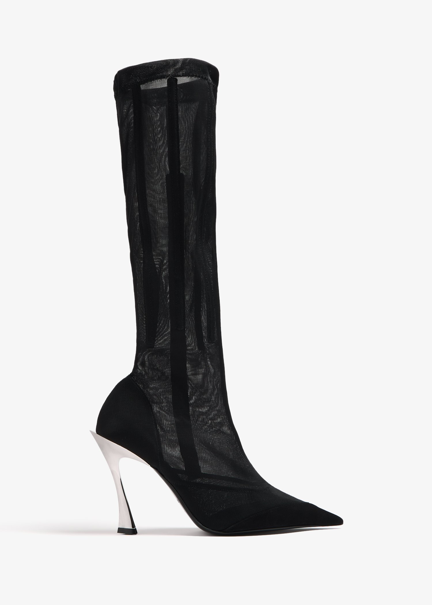 

Mesh heel boots, Black