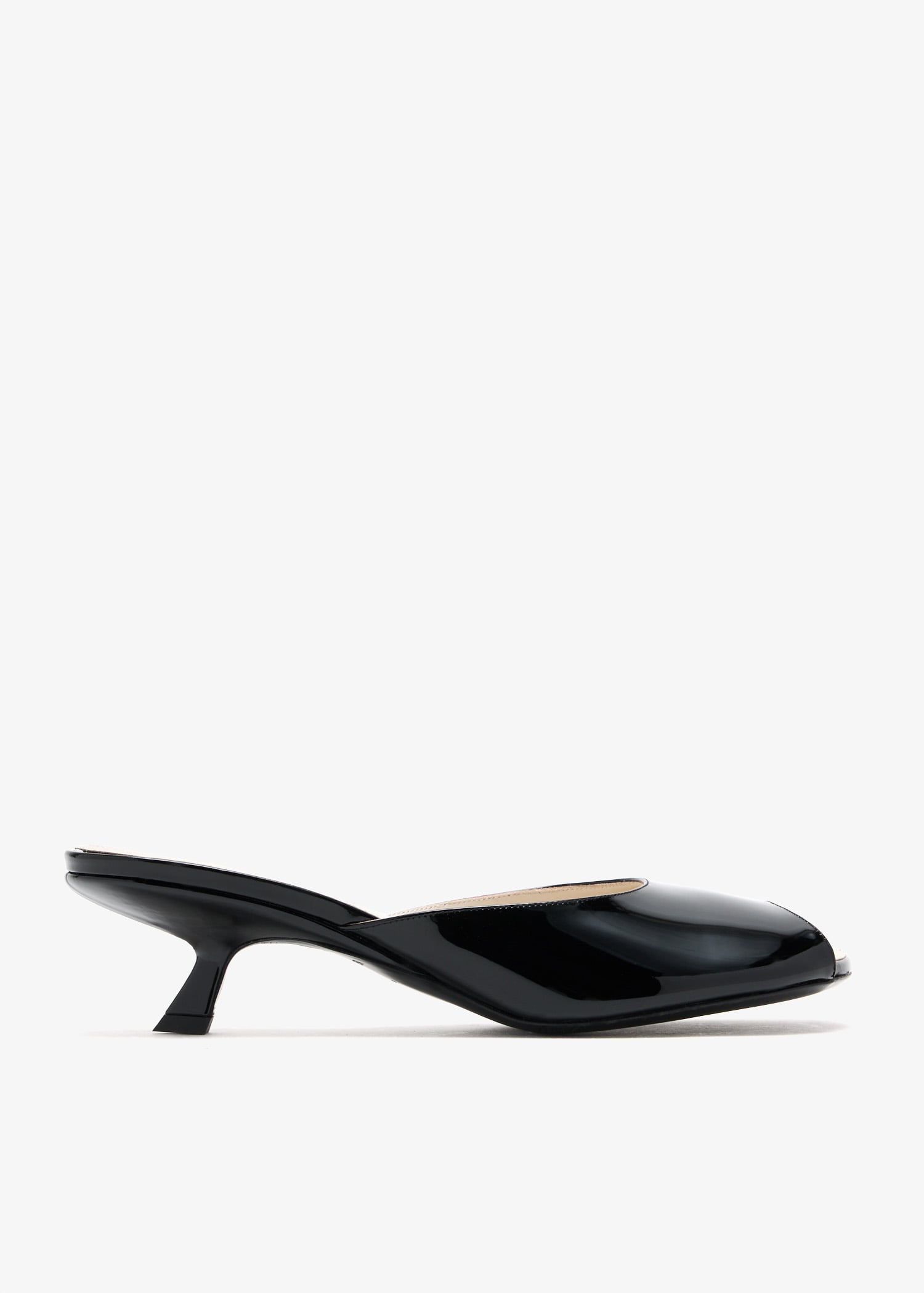 

Peep-toe mules, Black
